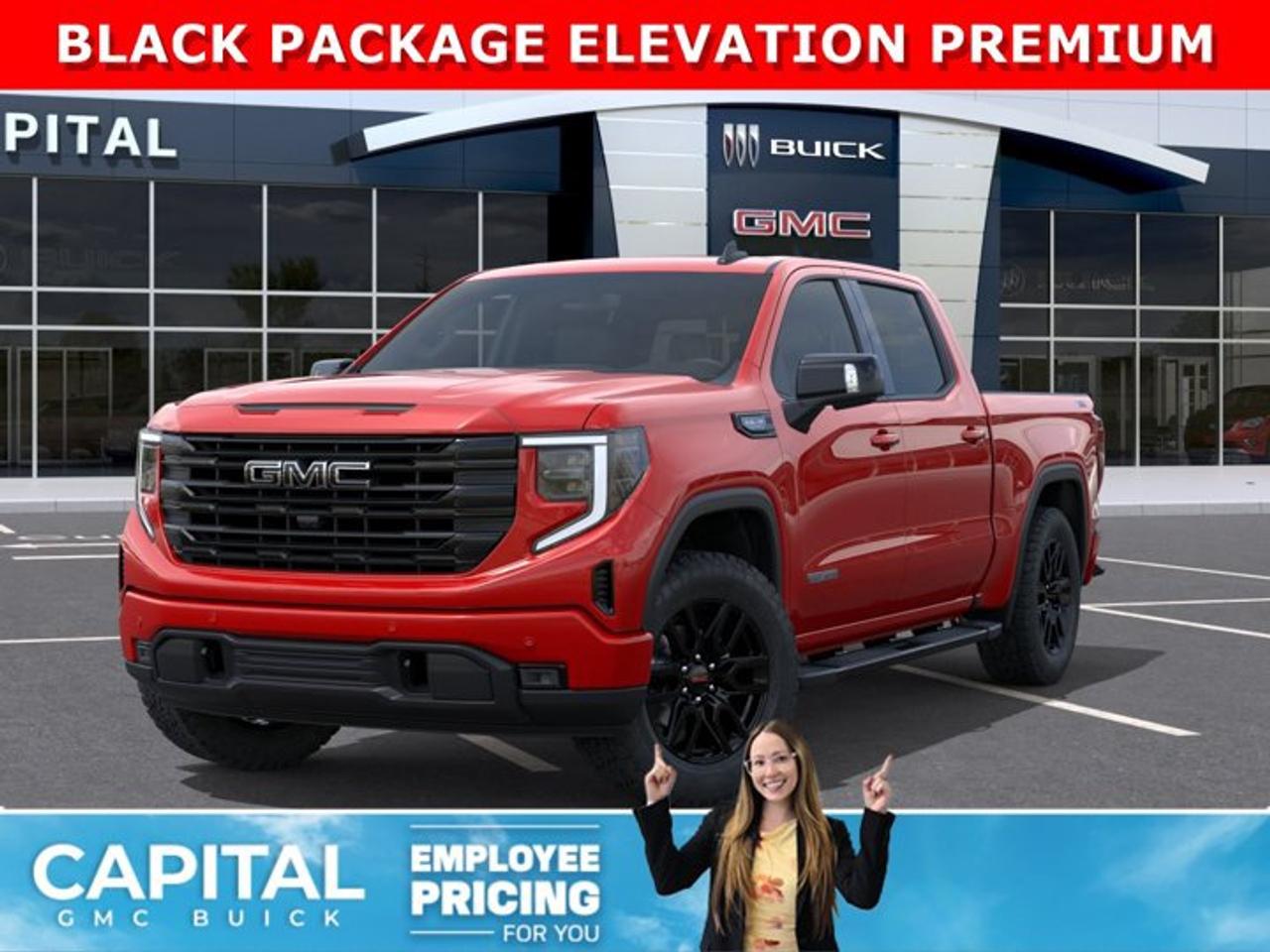 Take a look at this DIESEL 2026 GMC SIERRA 1500 Elevation Premium Package... Fully Equipped with Power Sunroof, BLACK PACKAGE, Heated Leather BUCKET Seats, X31 OFF-ROAD Package, ALL-WEATHER FLOOR MATS, Heated Steering, Adaptive Cruise Control, Dual Exhaust, 360 CAM, 6 Assist Steps, Black Emblems, MultiPro Tailgate, Integrated Brake Controller, Wireless Charger, Blind Zone monitoring, and so much more!Ask for the Internet Department for more information or book your test drive today!AMVIC Licensed Dealer - Licence Number B1044900
