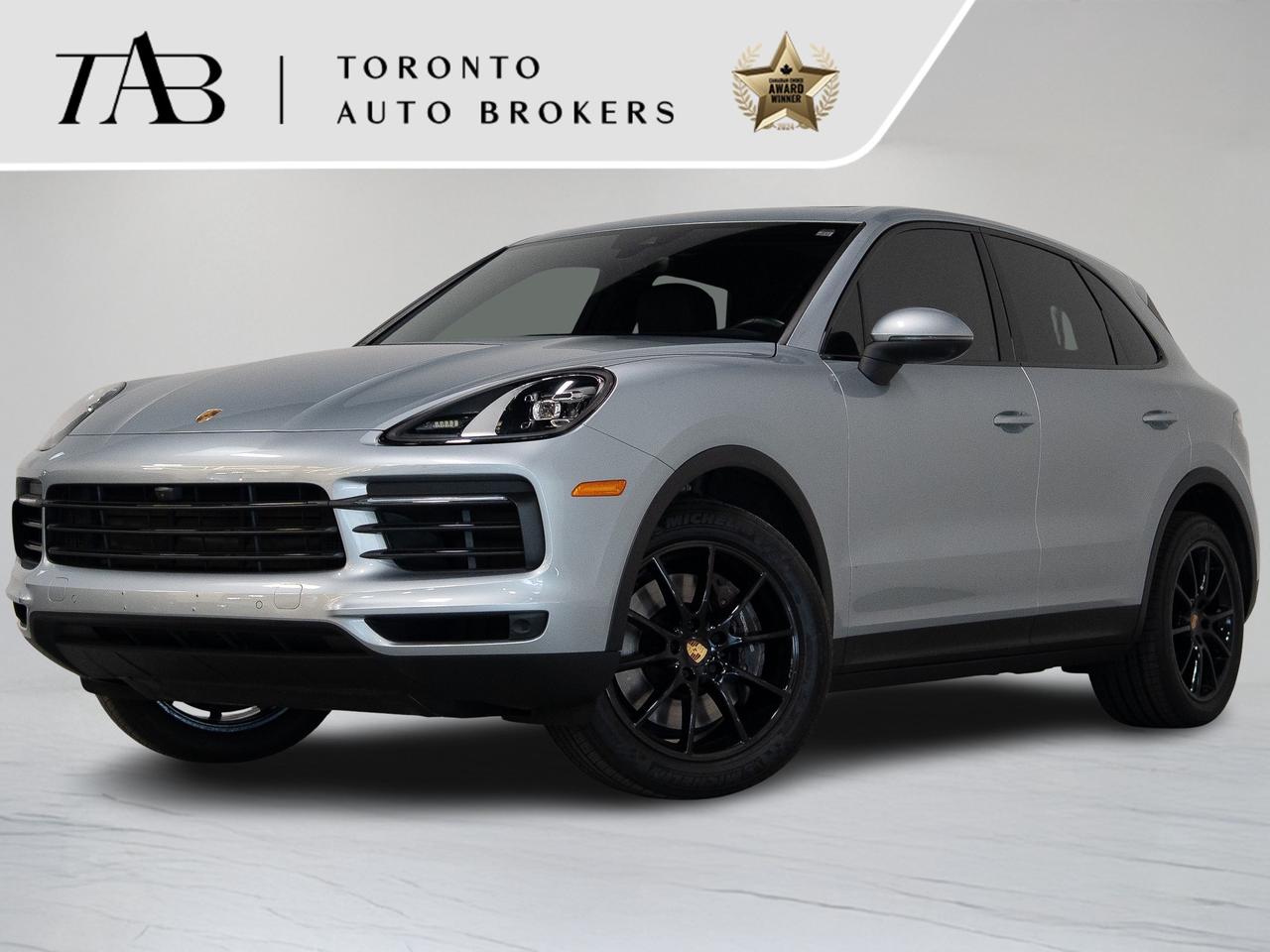TThis 2021 Porsche Cayenne is a local Ontario vehicle that combines Porsches legendary driving dynamics with the comfort, practicality, and luxury of a premium SUV. Finished with the highly sought-after Premium Plus Package, this Cayenne offers an exceptional balance of performance, technology, and everyday usability. With its panoramic roof, Bose surround sound system, and stylish 20-inch wheels, this SUV delivers a refined driving experience that is unmistakably Porsche.

Key Features:

3.0L Turbocharged V6 Engine
8-Speed Tiptronic S Automatic Transmission
All-Wheel Drive
Premium Plus Package
Panoramic Glass Roof
20-Inch Alloy Wheels
Bose Surround Sound System
Porsche Communication Management (PCM)
Navigation System
Apple CarPlay Compatibility
Ventilated Front Seats

NOW OFFERING 3 MONTH DEFERRED FINANCING PAYMENTS ON APPROVED CREDIT. 

WE OFFER THE BEST FINANCE RATES, AND DONT CHARGE ANY FINANCING FEE

Looking for a top-rated pre-owned luxury car dealership in the GTA? Look no further than Toronto Auto Brokers (TAB)! Were proud to have won multiple awards, including the 2024 AutoTrader Best Priced Dealer, the 2026 Best in Business award, the 2025 CarGurus Award, the 2026 Top Choice Award, the 2026 Dealer Rater Consumer Satisfaction Award, the 2026 Canadian Choice Award, the 2026 Three Best Rated Dealer Award, and many more!

With 30 years of experience serving the Greater Toronto Area, TAB is a respected and trusted name in the pre-owned luxury car industry. Our 30,000 sq.Ft indoor showroom is home to a wide range of luxury vehicles from top brands like BMW, Mercedes-Benz, Audi, Porsche, Land Rover, Jaguar, Aston Martin, Bentley, Maserati, and more. And we dont just serve the GTA, were proud to offer our services to all cities in Canada, including Vancouver, Montreal, Calgary, Edmonton, Winnipeg, Saskatchewan, Halifax, and more.

At TAB, were committed to providing a no-pressure environment and honest work ethics. As a family-owned and operated business, we treat every customer like family and ensure that every interaction is a positive one. Come experience the TAB Lifestyle at its truest form, luxury car buying has never been more enjoyable and exciting!

We offer a variety of services to make your purchase experience as easy and stress-free as possible. From competitive and simple financing and leasing options to extended warranties, aftermarket services, and full history reports on every vehicle, we have everything you need to make an informed decision. We welcome every trade, even if youre just looking to sell your car without buying, and when it comes to financing or leasing, we offer same day approvals, with access to over 50 lenders, including all of the banks in Canada. Feel free to check out your own Equifax credit score without affecting your credit score, simply click on the Equifax tab above and see if you qualify.


Call us today or visit our website to learn more about our inventory and services. And remember, all prices exclude applicable taxes and licensing, and vehicles can be certified at an additional cost of $999.