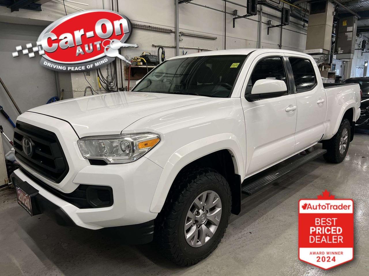 Double Cab 4X4 w/ Heated seats, Android Auto/ Apple CarPlay, 16-inch alloys, adaptive cruise control, pre-collision system, lane departure warning, backup camera, tow package, 6-foot box w/ bedliner, running boards, air conditioning, keyless entry, power locks, power mirrors, power windows, automatic headlights w/ auto highbeams and Bluetooth!!
