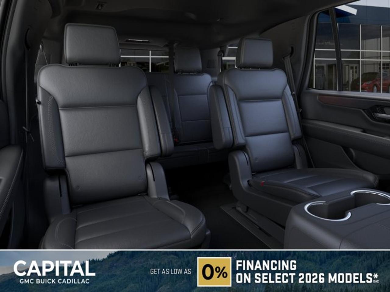 This 2026 GMC Yukon in Sterling Metallic is equipped with 4WD and Gas V8 6.2L/ engine.The GMC Yukon is designed with power and purpose. Bold exterior styling cues and refined details give it an unmistakable presence on the road. From its three-dimensional grille, advanced lighting and stylish wheels to its active grille shutters, rainsense front wipers and hidden rear wiper, youll find innovative features both inside and out. With seating for up to nine, premium materials and inspiring capability, this SUV offers a perfect blend of craftsmanship, comfort and functionality. The interior features optional heated and ventilated seats, heated steering wheel, a quiet cabin, keyless open and start and climate controls. Not to mention the innovative seating and storage, from third-row power fold flat seats and second-row power-release fold and tumble seats to a large center console, articulating screen with hidden storage and 1113 L /39.3 cu. ft. (XL model; Yukon 433 L /15.3 cu. ft.) of cargo space behind the third row. The Yukon comes with 5.3L V-8 EcoTec3 Engine, can tow up to 3856 KG (8500 LB.) And to deliver a refined, solid and smooth drive, youll find hydraulic mounts, improved handling and automatic locking rear differential. Technology and infotainment innovations let you stay conveniently connected and in control, with features like multiple USB ports and an 8-inch infotainment system with available navigation. Not to mention a customizable driver information center, rear vision camera, rear seat reminder and access to the myGMC app. This SUV is equipped with an array of available advanced safety features to help prepare you for the unexpected, including available forward collision alert, low speed forward automatic braking, front and rear park assist, and much more.Key features of the Yukon Denali include: 6.2L EcoTec3 V8 engine with 420 hp and 460lb.-ft of torque, 10-speed automatic transmission, Premium Denali styling, Magnetic Ride Control, Available power-retractable assist steps with perimeter lighting, HID Headlamps with LED signature daytime running lamps, Heated and ventilated 12-way power-adjustable driver and front-passenger bucket seats, Heated second-row bucket seats, Leather-wrapped heated steering wheel, 8 customizable driver display and multi-color Head-Up Display, Bose CenterPoint Premium Audio System, Bose Active Noise Cancellation, and Available 22 wheels.Check out this vehicles pictures, features, options and specs, and let us know if you have any questions. Helping find the perfect vehicle FOR YOU is our only priority.P.S...Sometimes texting is easier. Text (or call) 306-801-9090 for fast answers at your fingertips!Dealer License #914248Disclaimer: All prices are plus taxes & fees. See dealer for Details. Dealer Permit # 914248 See dealer for Details.