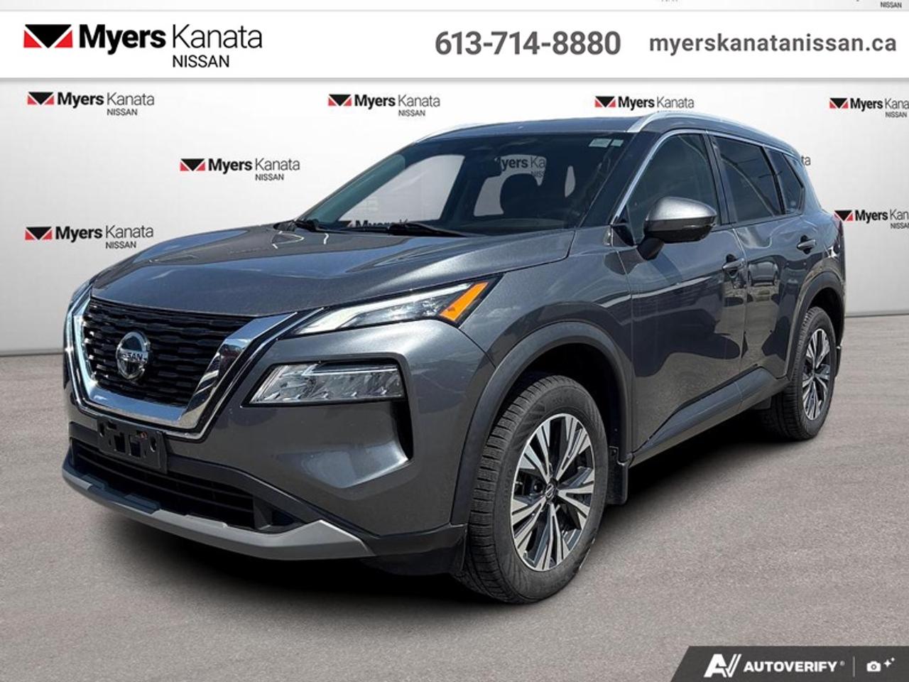 <b>Sunroof,  Lane Keep Assist,  Heated Seats,  Android Auto,  Heated Steering Wheel!</b><br> <br>  Compare at $20135 - KANATA NISSAN PRICE is just $18995! <br> <br>This Nissan Rogue continues in its tradition of sleek interiors, plush interiors, and practical capability. This 2021 Nissan Rogue is for sale today in Kanata. This SUV has 132,844 km. Its nice in colour and is completely accident free based on the <a href=https://vhr.carfax.ca/?id=yO4Fw5fxt3xeXFUZxQCJE1hrrPh1/zIP target=_blank>CARFAX Report</a>. It has an Automatic transmission and is powered by a 181HP 2.5L 4 Cylinder Engine. <br> <br> Our Rogues trim level is SV. This SV adds a sunroof, chrome door handles, Wi-Fi hotspot, distance pacing cruise control with stop and go, remote start, lane keep assist, Intelligent Around View Monitor and blind spot assist to the amazing list of features. You will also get accented alloy wheels, chrome exterior trim, heated side mirrors and LED lighting with automatic headlights. The tech and style continue on the inside with NissanConnect with touchscreen, Android Auto and Apple CarPlay, hands free texting, heated front seats and steering wheel, a proximity key, and automatic braking. This vehicle has been upgraded with the following features: Sunroof, Lane Keep Assist, Heated Seats, Android Auto, Heated Steering Wheel, Apple CarPlay, Blind Spot Assist.<br> <br/>Buy this vehicle now for the lowest bi-weekly payment of <b>$140.80</b> with $0 down for 84 months @ 8.99% APR O.A.C. ( Plus applicable taxes - and licensing ). See dealer for details. <br><br>*LIFETIME ENGINE TRANSMISSION WARRANTY NOT AVAILABLE ON VEHICLES WITH KMS EXCEEDING 140,000KM, VEHICLES 8 YEARS & OLDER, OR HIGHLINE BRAND VEHICLE(eg. BMW, INFINITI. CADILLAC, LEXUS...)<br> Come by and check out our fleet of 70+ used cars and trucks and 90+ new cars and trucks for sale in Kanata.  o~o