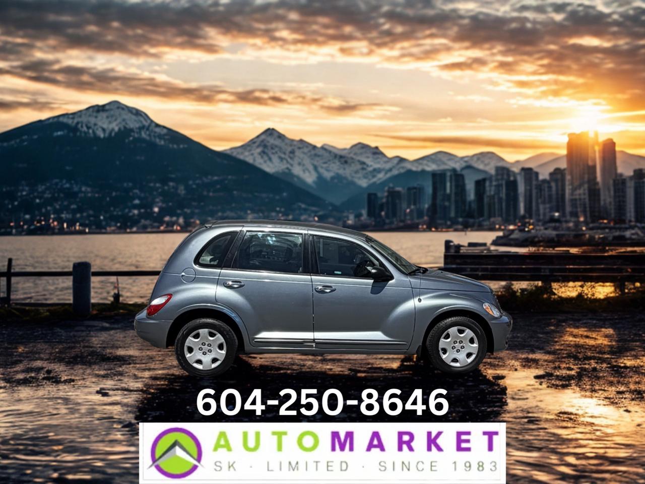 CALL OR TEXT KARL @ 6-0-4-2-5-0-8-6-4-6 FOR INFO & TO CONFIRM WHICH LOCATION.<br /><br />PT CRUISER IN GOOD SHAPE. FULL SERVICE HISTORY WITH LOTS OF RECENT WORK. INSIDE IS IN GREAT SHAPE OUTSIDE HAS SOME COSMETIC ISSUES. NOT A BIG DEAL, SEE PICS.FULLY INSPECTED AND READY TO GO. TIRES ARE IN GREAT SHAPE, BRAKES ARE FINE TOO. JUST DID ENGINE MOUNTS, A WHEEL BEARING, COOLING FAN. IT'S GOOD TO GO!&nbsp;<br /><br />2 LOCATIONS TO SERVE YOU, BE SURE TO CALL FIRST TO CONFIRM WHERE THE VEHICLE IS.<br /><br />We are a family owned and operated business for 40 years. Since 1983 we have been committed to offering outstanding vehicles backed by exceptional customer service, now and in the future. Whatever your specific needs may be, we will custom tailor your purchase exactly how you want or need it to be. All you have to do is give us a call and we will happily walk you through all the steps with no stress and no pressure.<br /><br />&nbsp; &nbsp; &nbsp; &nbsp; &nbsp; &nbsp; &nbsp; &nbsp; &nbsp; &nbsp; &nbsp; &nbsp; &nbsp; &nbsp; &nbsp; &nbsp; &nbsp; &nbsp; &nbsp; &nbsp; &nbsp; &nbsp; WE ARE THE HOUSE OF YES!<br /><br />ADDITIONAL BENEFITS WHEN BUYING FROM SK AUTOMARKET:<br /><br />-ON SITE FINANCING THROUGH OUR 17 AFFILIATED BANKS AND VEHICLE&nbsp; &nbsp; &nbsp; &nbsp; &nbsp; &nbsp; &nbsp; &nbsp; &nbsp; &nbsp; &nbsp; &nbsp; &nbsp; &nbsp; &nbsp; &nbsp; &nbsp; &nbsp; &nbsp; &nbsp; &nbsp; &nbsp; &nbsp; &nbsp; &nbsp; &nbsp;FINANCE COMPANIES.<br />-IN HOUSE LEASE TO OWN PROGRAM.<br />-EVERY VEHICLE HAS UNDERGONE A 120 POINT COMPREHENSIVE INSPECTION.<br />-EVERY PURCHASE INCLUDES A FREE POWERTRAIN WARRANTY.<br />-EVERY VEHICLE INCLUDES A CARFAX AND ICBC DAMAGE REPORT.<br />-EVERY VEHICLE IS GUARANTEED LIEN FREE.<br />-DISCOUNTED RATES ON PARTS AND SERVICE FOR YOUR NEW CAR AND ANY OTHER&nbsp; &nbsp;FAMILY CARS THAT NEED WORK NOW AND IN THE FUTURE.<br />-43 YEARS IN THE VEHICLE SALES INDUSTRY.<br />-A+++ MEMBER OF THE BETTER BUSINESS BUREAU.<br />-RATED&nbsp;TOP DEALER BY CARGURUS 8 YEARS IN A ROW<br />-MEMBER&nbsp;IN GOOD STANDING WITH THE VEHICLE SALES AUTHORITY OF BRITISH&nbsp; &nbsp;COLUMBIA.<br />-MEMBER OF THE AUTOMOTIVE RETAILERS ASSOCIATION.<br />-COMMITTED CONTRIBUTOR TO OUR LOCAL COMMUNITY AND THE RESIDENTS OF BC.<br /> This vehicle has been Fully Inspected, Certified and Qualifies for Our Free Extended Warranty.Don't forget to ask about our Great Finance and Lease Rates. We also have a Options for Buy Here Pay Here and Lease to Own for Good Customers in Bad Situations. 2 locations to help you, White Rock and Langley. Be sure to call before you come to confirm the vehicles location and availability or look us up at www.automarketsales.com. White Rock 604-542-4970 and Langley 604-533-1310. Serving Surrey, Delta, Langley, Richmond, Vancouver, all of BC and western Canada. Financing & leasing available. CALL SK AUTOMARKET LTD. 6045424970. Call us toll-free at 1 877 813-6807. $999 Documentation fee (negotiable) and applicable taxes are in addition to advertised prices. LANGLEY LOCATION DEALER# 40038 S. SURREY LOCATION DEALER #9987