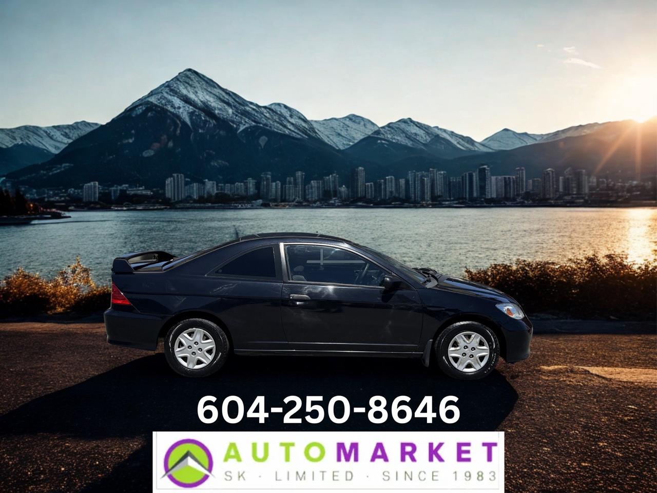 Used 2005 Honda Civic COUPE AT AC NEW TIRES! MAKE ROOM FOR SKYTRAIN SALE! for sale in Langley, BC