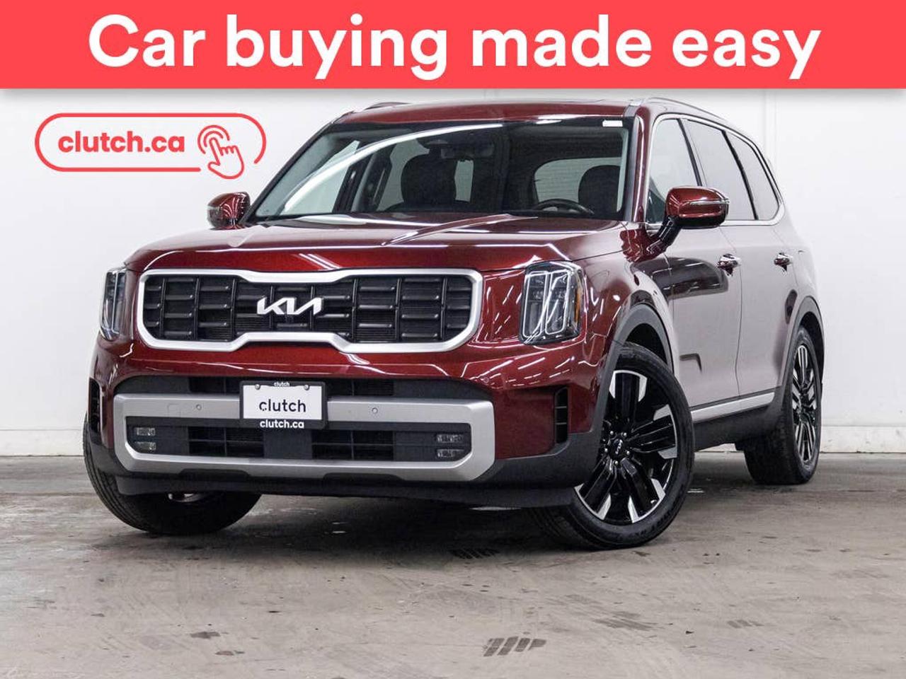 Rear Parking Sensors, Power Passenger Seat, 360 Camera and more!<br> <br>Clutch is the largest online used car retailer in Canada, delivering a seamless, hassle-free car-buying experience to drivers everywhere. Shop thousands of used cars online, get the right one delivered to your door, and enjoy peace of mind with our 10-Day Money-Back Guarantee. How sweet is that? To learn more, visit clutch.ca.<br> <br>The top features for this car include:<br> <br>Parking Sensors<br>Rear Parking Sensors<br>Power Passenger Seat<br>360 Camera<br>Panoramic Sunroof<br>App Remote Start<br>Rear Heated Seats<br>Ventilated 2nd Row Seats<br>Heads Up Display<br>Rain Sensing Wipers<br>Auto Stop/Start<br>Electric Parking Brake<br>Brake Assist<br>Power Tailgate/Hatch<br>Auto Dimming Rearview Mirror<br>Front Heated Seats<br>Ventilated Front Seats<br>Power Lumbar Support<br>Folding Rear Seats<br>Manual Fold-Into-Floor Third Row Seat<br>Driver Seat Memory System<br>Climate Control<br>Dual Zone Front Climate Control<br>Rear Climate Control<br>Premium Sound System<br>Speed-Sensitive Volume<br>Bluetooth Music<br>Touchscreen Display<br>GPS Navigation<br>Cruise Control<br>Adaptive Cruise Control<br>Integrated Garage Door Opener<br>12V Outlet<br>Hands Free Device Connectivity<br>Apple CarPlay<br>Android Auto<br>Wireless Charging<br>USB Input<br>Keyless Entry<br>Push Button Start<br>Passive Keyless Entry<br>Keyfob Remote Start<br>Front View Camera<br>Power Folding Exterior Mirrors<br>Rear Seat Reminder<br>Lane Departure Warning<br>Active Lane Keep Assistance<br>Blindspot Sensors<br>Forward Collision Mitigation<br>Rear Collision Warning<br>Rear Collision Mitigation<br>Rear Cross Traffic Alert<br>Pedestrian Detection<br>Driver Attention Alert<br>Heated Steering Wheel<br>One-Touch Windows<br>Rear Window Defroster<br>Hill Assistance<br>Automatic High Beams<br>Rear View Camera<br> <br>Seamless home delivery - Delivery to your door in a matter of days. Available on select packages.<br> <br>Try it out for 10 days - If you do not like it, we will take it back. <br> <br>Quality assured - All cars go through our rigorous 210-point inspection and reconditioning process.<br> <br>Peace of mind - Warranty and protection plans available.<br> <br>Haggle-free - No haggling or hard sells.<br> <br>100% Transparency - Full inspection reports on every car, including high-res photography and a free Carfax report.<br> <br>Listed price is for cash purchase only and does not include taxes, Shipping Fees (if applicable), Delivery Fees (if applicable), government licensing fees.<br> <br>Previous Provincial Registrations:<br>Ontario<br> <br>Stock # 112583