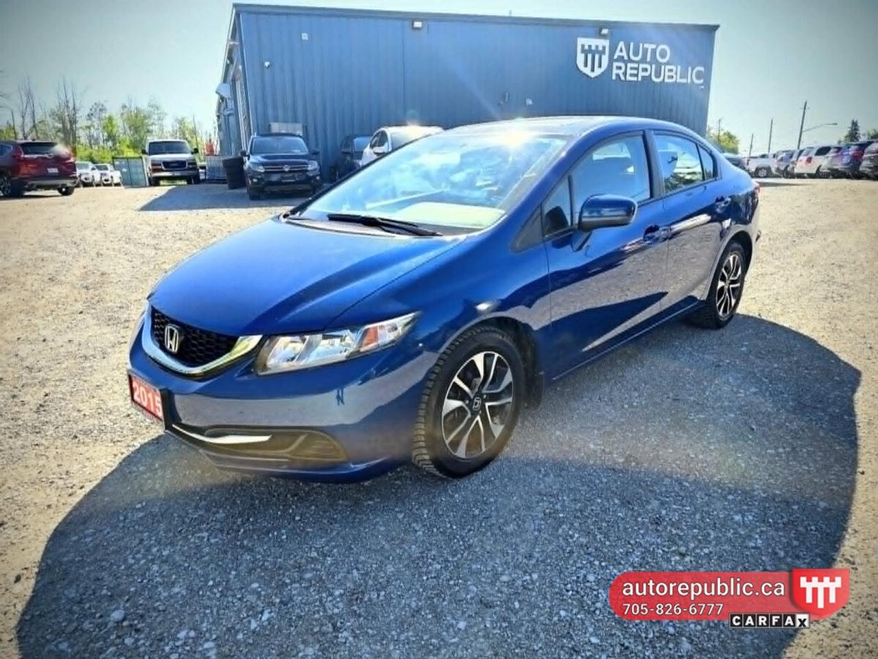 Used 2015 Honda Civic EX Certified Only 91k Kms Dealer Maintained for sale in Orillia, ON