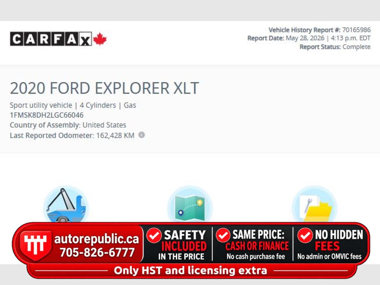 2020 Ford Explorer XLT Certified Leather/Sunroof/Navigation Photo4
