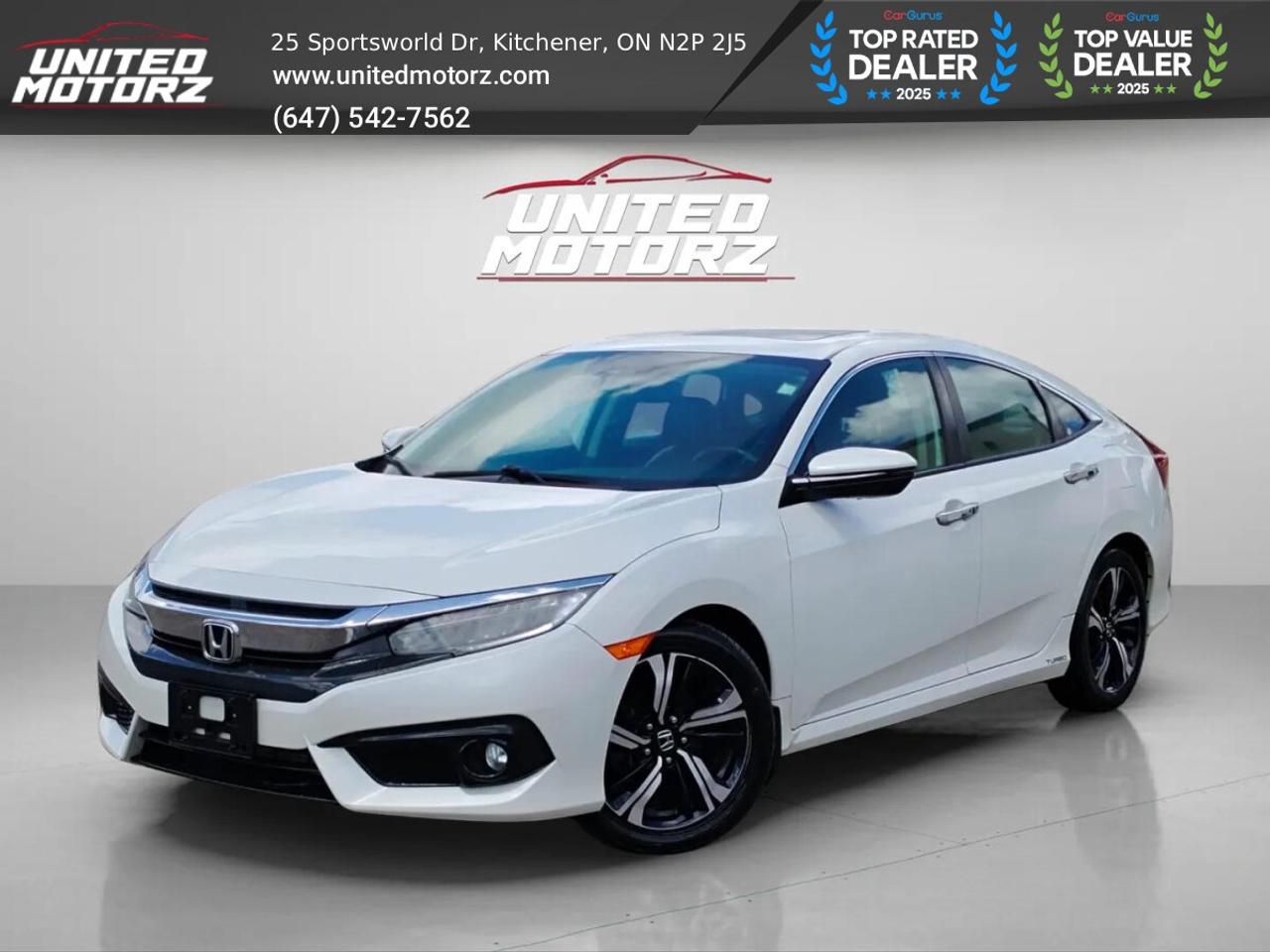 Used 2016 Honda Civic Touring ~SAFETY CERTIFIED~ for sale in Kitchener, ON