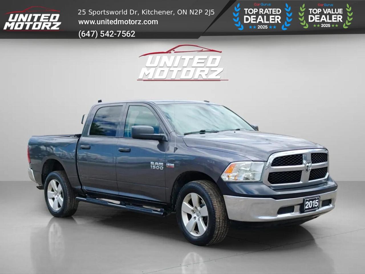 2015 RAM 1500 ST 4WD CREW CAB 140.5"5.7L HEMI V8 ~SAFETY CERTIFI Photo2