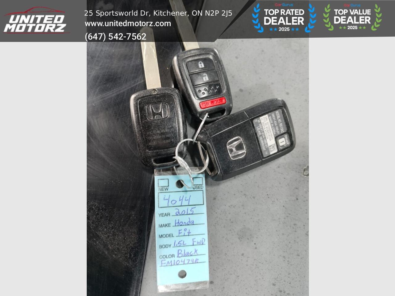 2015 Honda Fit LX ~SAFETY CERTIFIED~ NO ACCIDENTS~ ONE OWNER~ 19 Photo