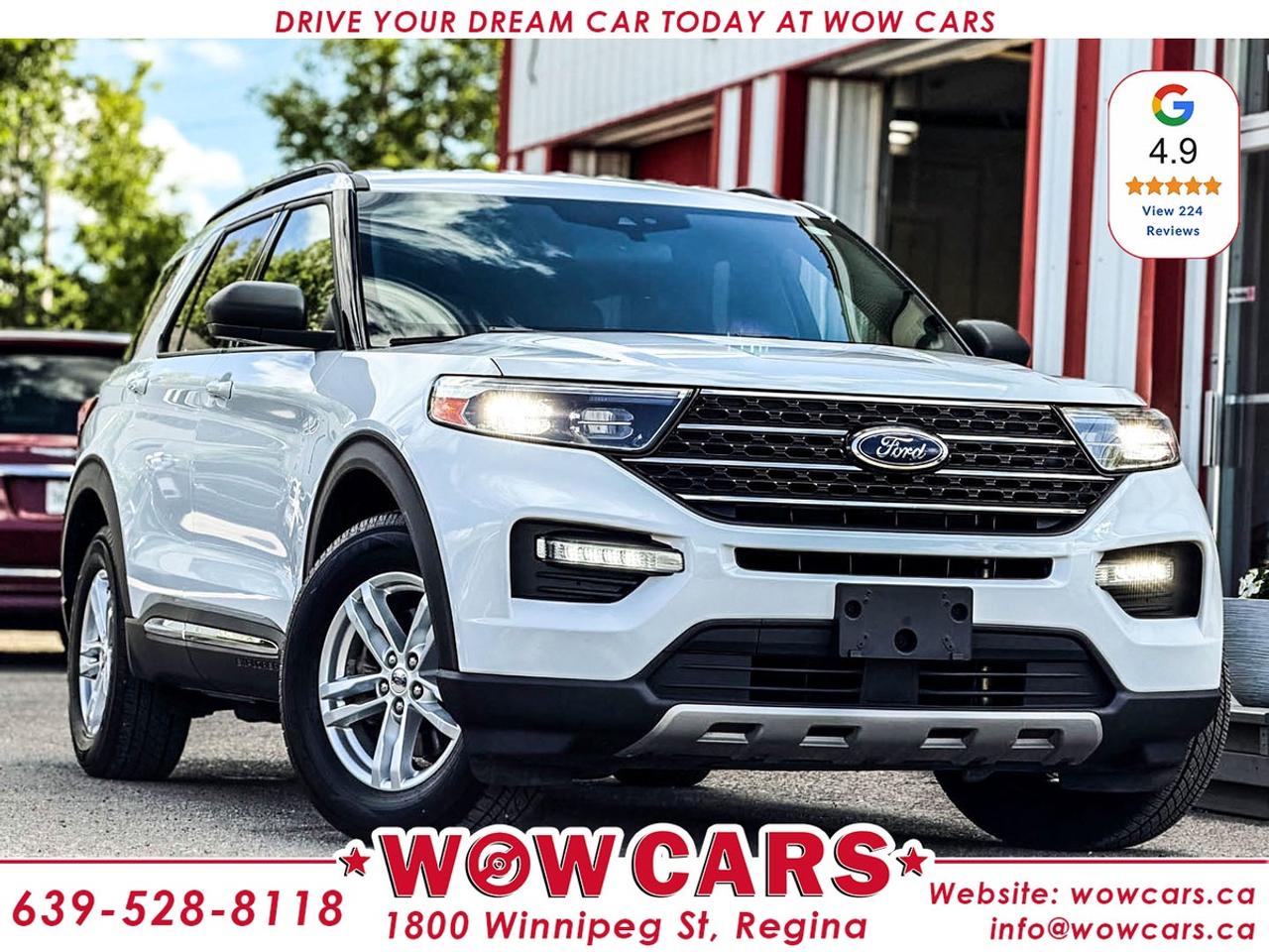 2020 Ford Explorer XLT AWDOdometer: 119,540KM <br/> Price: $27,995+ taxes <br/> <br/> <br/> Financing Available<br/> <br/> WOW Factors:- <br/> -Certified and mechanical inspection <br/> -Fully Loaded <br/> <br/> <br/> Highlight features:- <br/> -Apple Carplay, Android Auto <br/> -Lane Keep Departure <br/> -Front Collision Warning <br/> -Blindspot Monitoring <br/> -All-Wheel Drive <br/> -Alloy Wheels <br/> -Power Leather Seats <br/> -Heated Seats <br/> -Backup-Camera <br/> -Parking Sensors <br/> -Power Tail gate <br/> -Third Row Seating <br/> -Push-button Start <br/> -Remote Start <br/> -Adaptive Cruise Control and much more. <br/> <br/> <br/> Financing Available<br/> <br/> Driven by Trust, Powered by Family  Your Destination for Quality Pre-Owned Vehicles <br/> At our family-owned dealership, customer satisfaction isnt just a goal  its our promise. We specialize in pre-owned Cars, SUVs, Vans, and Trucks, offering standout value with the WOW factors that set us apart. From exceptional Google reviews to unmatched after-sales service, we go above and beyond to make your experience seamless, transparent, and friendly. <br/> <br/> <br/> Visit WOW CARS Today at 1800 Winnipeg Street Regina, SK S4P1G2, or give us a call at (639) 528-8118. <br/>
