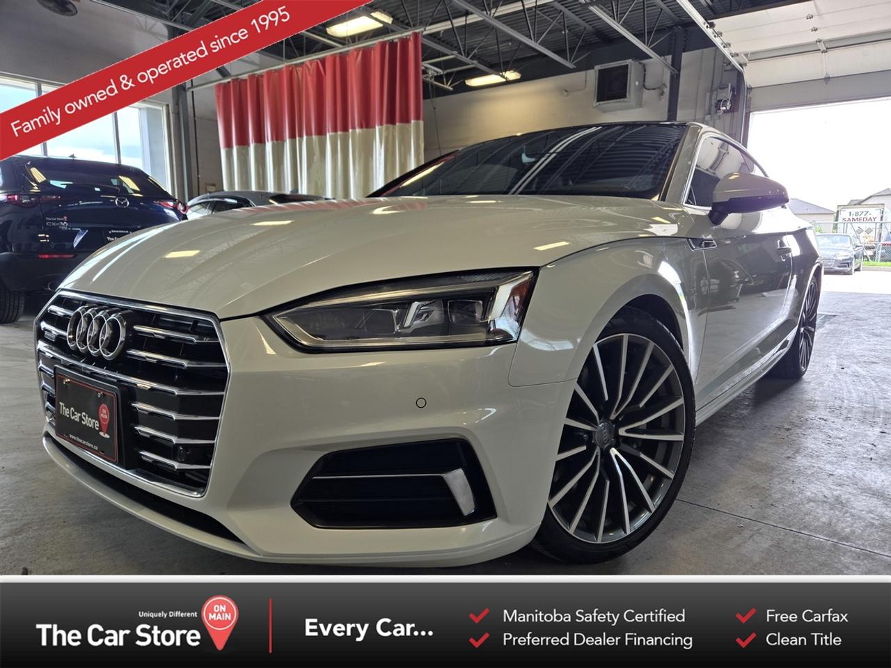 Used 2019 Audi A5 Progressiv | Sport Seats | 0 Claims for sale in Winnipeg, MB