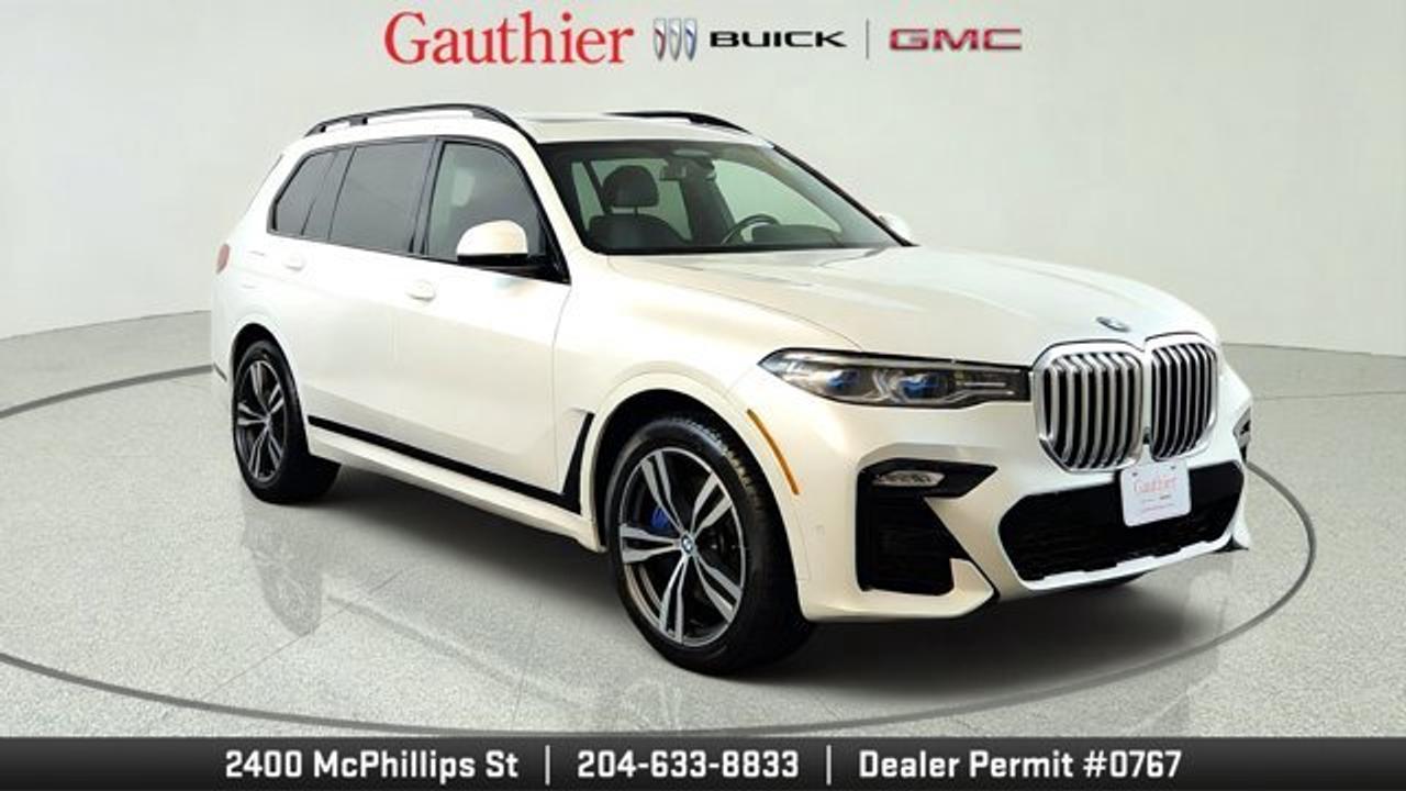 The 2022 BMW X7 xDrive40i is a full-size luxury SUV that combines elegant design, spacious three-row seating, and confident all-wheel-drive performance. Powered by a turbocharged inline-six engine with mild hybrid technology, it delivers smooth acceleration while offering a refined ride and impressive handling for its size. Inside, the X7 features premium materials, advanced infotainment technology, panoramic glass roof and a wide range of driver-assistance features that provide comfort, convenience and sophistication for every journey.