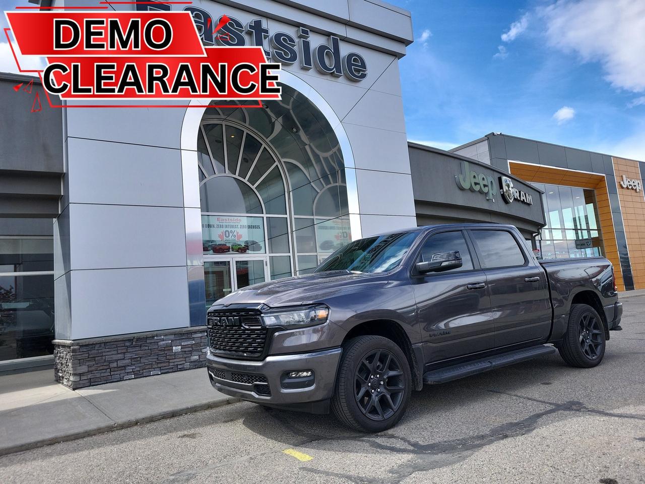 This previously enjoyed 2026 Ram 1500 is part of Rams 4WD Standard Pickup Trucks segment and a very nice ride! It has a 6 cylinder engine and&nbspAutomatic transmission. This&nbsp1500 came into our Pre-Owned inventory with  4244 kilometers and in good condition. The color is a nice Granite Crystal Metallic and aside from the wear and tear of a previously enjoyed vehicle, it is a very nice 1500!!

 Dont forget to explore the options tab for more details. If youre satisfied with what youve learned thus far, kindly fill out one of the forms on this page. One of our proficient and extensively trained sales representatives will provide you with a product demonstration, a personalized video walk-through, and of course, details on pricing and financing options.  

  We know we are not the only Pre-Owned dealer in Calgary, but we pride ourselves on being one of the busiest in town. With over 150 units in our Pre-Owned inventory and being one of Canadas TOP 5 Dodge Chrysler Jeep Ram dealers, we are confident that we have exactly what you are looking for! 

   Thank you for considering purchasing this  2026 Ram 1500At Eastside Dodge, we are thrilled to offer you an exceptional experience. We pledge to ensure that it surpasses all your expectations and becomes one of your finest experiences.