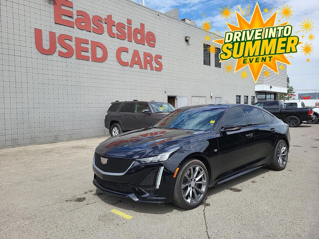 This previously enjoyed 2020 Cadillac CT5 is part of Cadillacs 4-door Mid-Size Passenger Car segment and a very nice ride! It has a 4 cylinder engine and&nbspAutomatic transmission. This&nbspCT5 came into our Pre-Owned inventory with  37230 kilometers and in good condition. The color is a nice Black and aside from the wear and tear of a previously enjoyed vehicle, it is a very nice CT5!!

 Dont forget to explore the options tab for more details. If youre satisfied with what youve learned thus far, kindly fill out one of the forms on this page. One of our proficient and extensively trained sales representatives will provide you with a product demonstration, a personalized video walk-through, and of course, details on pricing and financing options.  

  We know we are not the only Pre-Owned dealer in Calgary, but we pride ourselves on being one of the busiest in town. With over 150 units in our Pre-Owned inventory and being one of Canadas TOP 5 Dodge Chrysler Jeep Ram dealers, we are confident that we have exactly what you are looking for! 

   Thank you for considering purchasing this  2020 Cadillac CT5At Eastside Dodge, we are thrilled to offer you an exceptional experience. We pledge to ensure that it surpasses all your expectations and becomes one of your finest experiences.