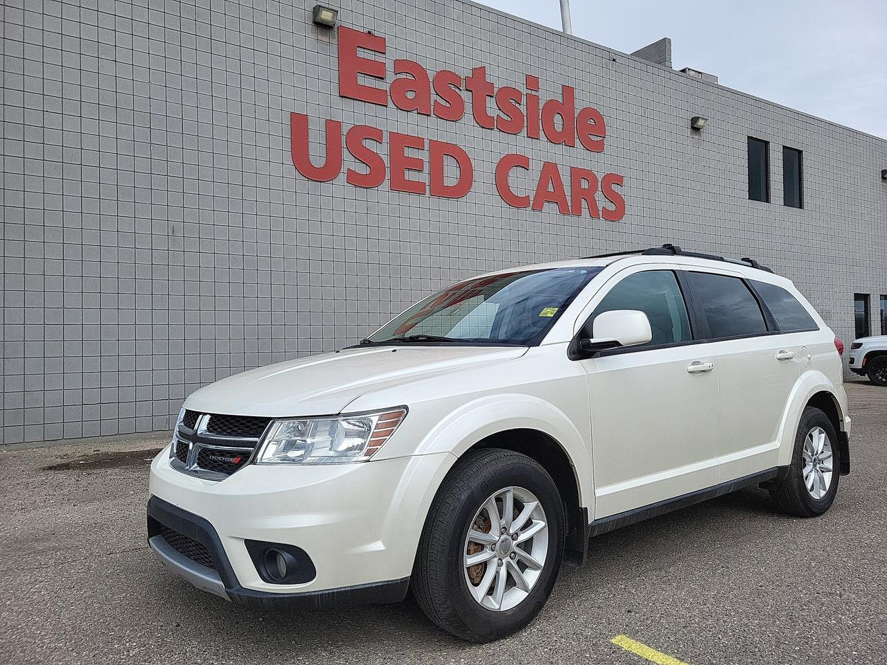 This previously enjoyed 2017 Dodge Journey is part of Dodges 4WD Sport Utility Vehicles segment and a very nice ride! It has a 6 cylinder engine and&nbspAutomatic transmission. This&nbspJourney came into our Pre-Owned inventory with  119346 kilometers and in good condition. The color is a nice Pearl White Tri-Coat and aside from the wear and tear of a previously enjoyed vehicle, it is a very nice Journey!!

 Dont forget to explore the options tab for more details. If youre satisfied with what youve learned thus far, kindly fill out one of the forms on this page. One of our proficient and extensively trained sales representatives will provide you with a product demonstration, a personalized video walk-through, and of course, details on pricing and financing options.  

  We know we are not the only Pre-Owned dealer in Calgary, but we pride ourselves on being one of the busiest in town. With over 150 units in our Pre-Owned inventory and being one of Canadas TOP 5 Dodge Chrysler Jeep Ram dealers, we are confident that we have exactly what you are looking for! 

   Thank you for considering purchasing this  2017 Dodge JourneyAt Eastside Dodge, we are thrilled to offer you an exceptional experience. We pledge to ensure that it surpasses all your expectations and becomes one of your finest experiences.