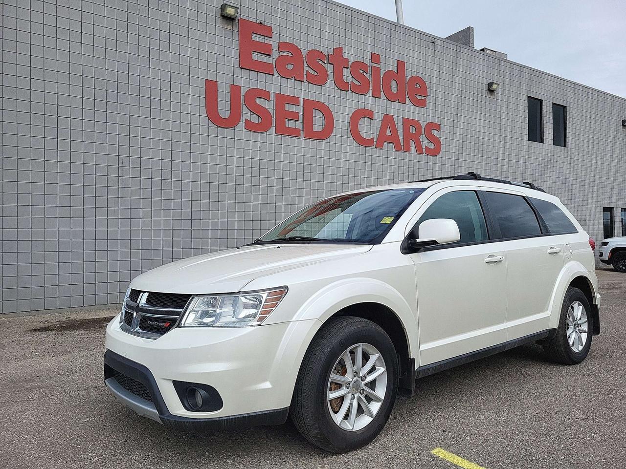This <i>previously enjoyed</i> <b>2017 Dodge Journey</b> is part of Dodges 4WD Sport Utility Vehicles segment and a very nice ride! It has a 6 cylinder engine and&nbspAutomatic transmission. This&nbspJourney came into our Pre-Owned inventory with <b> 119432</b> kilometers and in good condition. The color is a nice <b>Pearl White Tri-Coat</b> and aside from the wear and tear of a previously enjoyed vehicle, it is a very nice <b>Journey</b>!!

 Dont forget to explore the options tab for more details. If youre satisfied with what youve learned thus far, kindly fill out one of the forms on this page. One of our proficient and extensively trained sales representatives will provide you with a product demonstration, a personalized video walk-through, and of course, details on pricing and financing options.  

  We know we are not the only Pre-Owned dealer in Calgary, but we pride ourselves on being one of the busiest in town. With over <u><b>150 units in our Pre-Owned inventory</u></b> and being one of Canadas <b>TOP 5</b> Dodge Chrysler Jeep Ram dealers, we are confident that we have exactly what you are looking for! 

   Thank you for considering purchasing this <b> 2017 Dodge JourneyAt Eastside Dodge, we are thrilled to offer you an exceptional experience. We pledge to ensure that it surpasses all your expectations and becomes one of your finest experiences. 




</b>