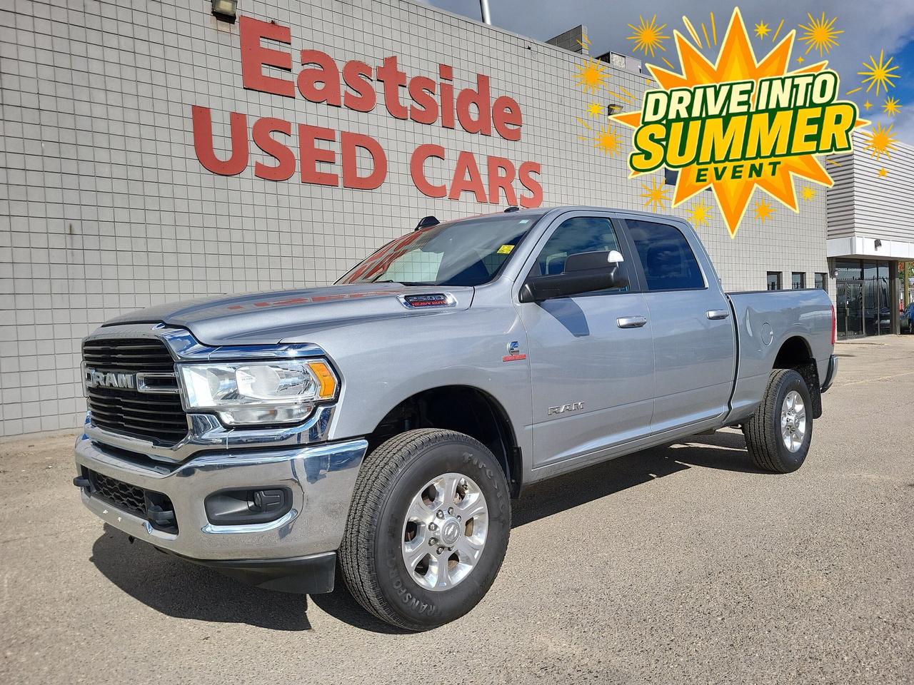 This previously enjoyed 2021 Ram 2500 is part of Rams 4WD Standard Pickup Trucks segment and a very nice ride! It has a 6 cylinder engine and&nbspAutomatic transmission. This&nbsp2500 came into our Pre-Owned inventory with  111891 kilometers and in good condition. The color is a nice Billet Silver Metallic and aside from the wear and tear of a previously enjoyed vehicle, it is a very nice 2500!!

 Dont forget to explore the options tab for more details. If youre satisfied with what youve learned thus far, kindly fill out one of the forms on this page. One of our proficient and extensively trained sales representatives will provide you with a product demonstration, a personalized video walk-through, and of course, details on pricing and financing options.  

  We know we are not the only Pre-Owned dealer in Calgary, but we pride ourselves on being one of the busiest in town. With over 150 units in our Pre-Owned inventory and being one of Canadas TOP 5 Dodge Chrysler Jeep Ram dealers, we are confident that we have exactly what you are looking for! 

   Thank you for considering purchasing this  2021 Ram 2500At Eastside Dodge, we are thrilled to offer you an exceptional experience. We pledge to ensure that it surpasses all your expectations and becomes one of your finest experiences.