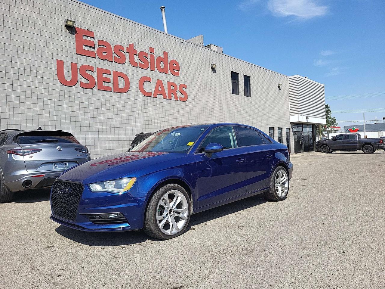 This <i>previously enjoyed</i> <b>2015 Audi A3</b> is part of Audis 4-door Sub-Compact Passenger Car segment and a very nice ride! It has a 4 cylinder engine and&nbspAutomatic transmission. This&nbspA3 came into our Pre-Owned inventory with <b> 119541</b> kilometers and in good condition. The color is a nice <b></b> and aside from the wear and tear of a previously enjoyed vehicle, it is a very nice <b>A3</b>!!

 Dont forget to explore the options tab for more details. If youre satisfied with what youve learned thus far, kindly fill out one of the forms on this page. One of our proficient and extensively trained sales representatives will provide you with a product demonstration, a personalized video walk-through, and of course, details on pricing and financing options.  

  We know we are not the only Pre-Owned dealer in Calgary, but we pride ourselves on being one of the busiest in town. With over <u><b>150 units in our Pre-Owned inventory</u></b> and being one of Canadas <b>TOP 5</b> Dodge Chrysler Jeep Ram dealers, we are confident that we have exactly what you are looking for! 

   Thank you for considering purchasing this <b> 2015 Audi A3At Eastside Dodge, we are thrilled to offer you an exceptional experience. We pledge to ensure that it surpasses all your expectations and becomes one of your finest experiences. 




</b>