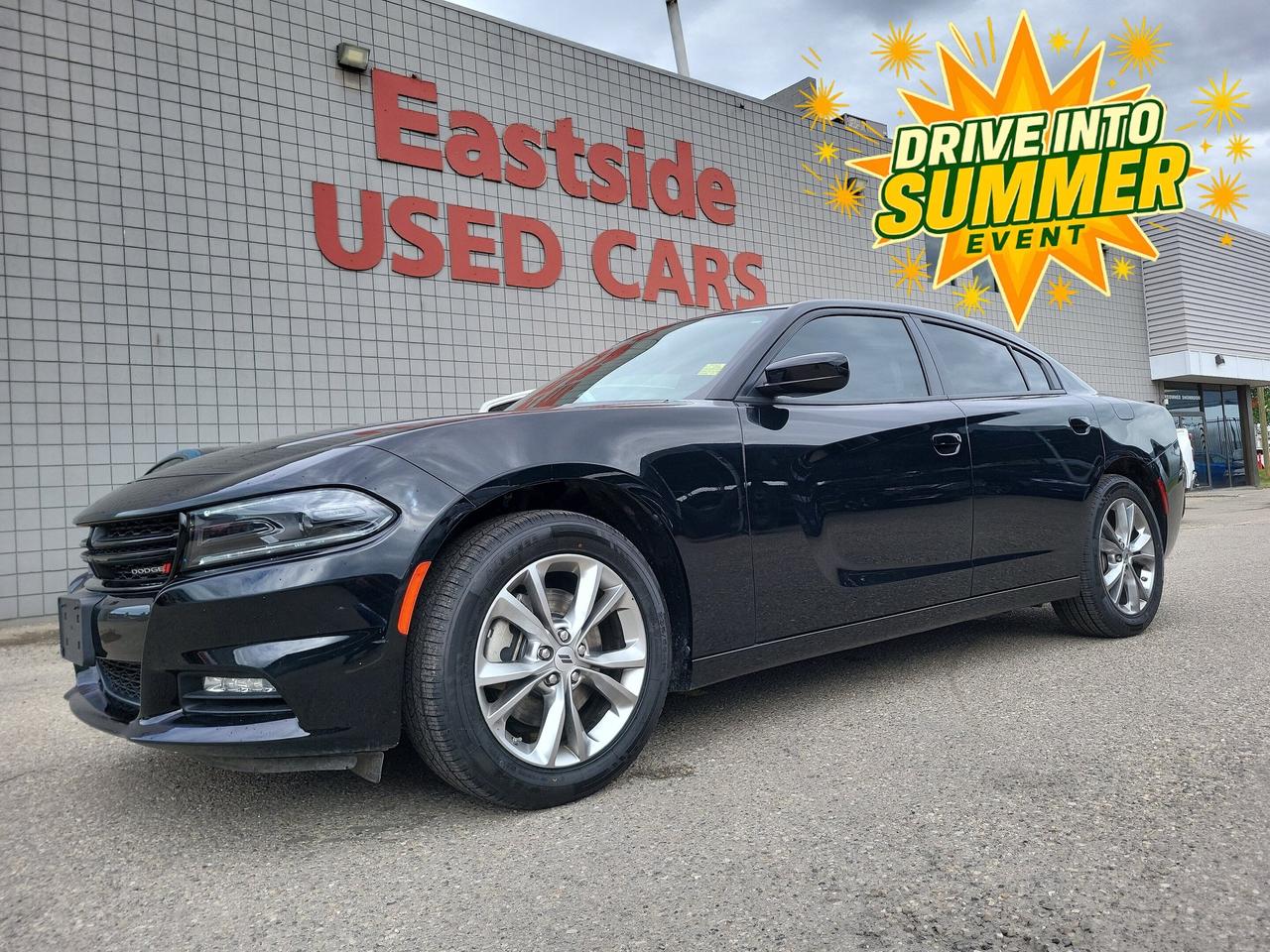 This previously enjoyed 2023 Dodge Charger is part of Dodges 4-door Large Passenger Car segment and a very nice ride! It has a 6 cylinder engine and&nbspAutomatic transmission. This&nbspCharger came into our Pre-Owned inventory with  48623 kilometers and in good condition. The color is a nice Pitch Black and aside from the wear and tear of a previously enjoyed vehicle, it is a very nice Charger!!

 Dont forget to explore the options tab for more details. If youre satisfied with what youve learned thus far, kindly fill out one of the forms on this page. One of our proficient and extensively trained sales representatives will provide you with a product demonstration, a personalized video walk-through, and of course, details on pricing and financing options.  

  We know we are not the only Pre-Owned dealer in Calgary, but we pride ourselves on being one of the busiest in town. With over 150 units in our Pre-Owned inventory and being one of Canadas TOP 5 Dodge Chrysler Jeep Ram dealers, we are confident that we have exactly what you are looking for! 

   Thank you for considering purchasing this  2023 Dodge ChargerAt Eastside Dodge, we are thrilled to offer you an exceptional experience. We pledge to ensure that it surpasses all your expectations and becomes one of your finest experiences.