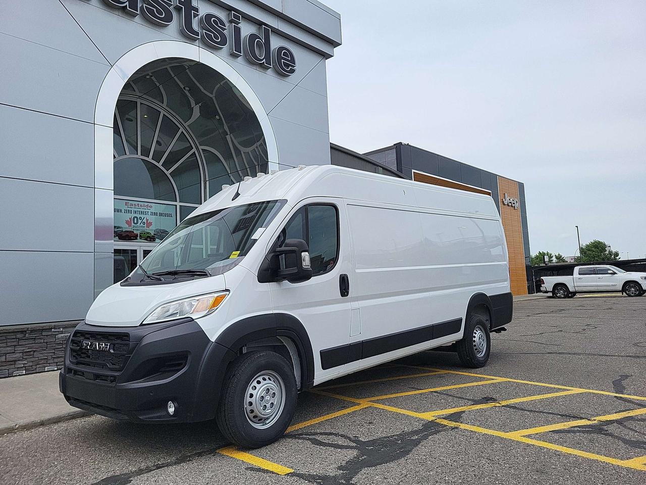 This <i>previously enjoyed</i> <b>2025 Ram ProMaster Cargo Van</b> is part of Rams Cargo Vans segment and a very nice ride! It has a 6 cylinder engine and&nbspAutomatic transmission. This&nbspProMaster Cargo Van came into our Pre-Owned inventory with <b> 546</b> kilometers and in good condition. The color is a nice <b>Bright White</b> and aside from the wear and tear of a previously enjoyed vehicle, it is a very nice <b>ProMaster Cargo Van</b>!!

 Dont forget to explore the options tab for more details. If youre satisfied with what youve learned thus far, kindly fill out one of the forms on this page. One of our proficient and extensively trained sales representatives will provide you with a product demonstration, a personalized video walk-through, and of course, details on pricing and financing options.  

  We know we are not the only Pre-Owned dealer in Calgary, but we pride ourselves on being one of the busiest in town. With over <u><b>150 units in our Pre-Owned inventory</u></b> and being one of Canadas <b>TOP 5</b> Dodge Chrysler Jeep Ram dealers, we are confident that we have exactly what you are looking for! 

   Thank you for considering purchasing this <b> 2025 Ram ProMaster Cargo VanAt Eastside Dodge, we are thrilled to offer you an exceptional experience. We pledge to ensure that it surpasses all your expectations and becomes one of your finest experiences. 




</b>