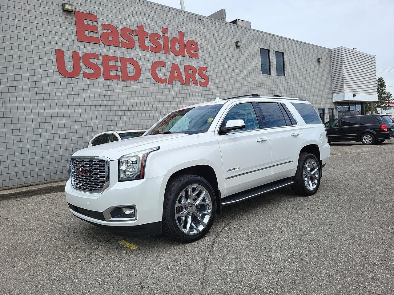 This previously enjoyed 2019 GMC Yukon is part of GMCs 4WD Sport Utility Vehicles segment and a very nice ride! It has a 8 cylinder engine and&nbspAutomatic transmission. This&nbspYukon came into our Pre-Owned inventory with  126983 kilometers and in good condition. The color is a nice  and aside from the wear and tear of a previously enjoyed vehicle, it is a very nice Yukon!!

 Dont forget to explore the options tab for more details. If youre satisfied with what youve learned thus far, kindly fill out one of the forms on this page. One of our proficient and extensively trained sales representatives will provide you with a product demonstration, a personalized video walk-through, and of course, details on pricing and financing options.  

  We know we are not the only Pre-Owned dealer in Calgary, but we pride ourselves on being one of the busiest in town. With over 150 units in our Pre-Owned inventory and being one of Canadas TOP 5 Dodge Chrysler Jeep Ram dealers, we are confident that we have exactly what you are looking for! 

   Thank you for considering purchasing this  2019 GMC YukonAt Eastside Dodge, we are thrilled to offer you an exceptional experience. We pledge to ensure that it surpasses all your expectations and becomes one of your finest experiences.