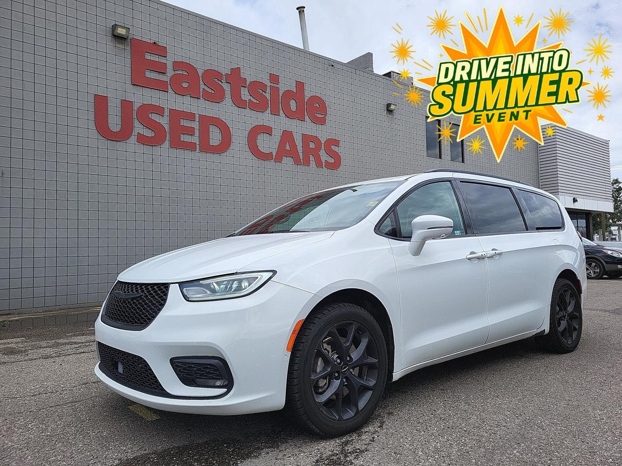 This previously enjoyed 2022 Chrysler Pacifica is part of Chryslers 4WD Minivans segment and a very nice ride! It has a 6 cylinder engine and&nbspAutomatic transmission. This&nbspPacifica came into our Pre-Owned inventory with  483602 kilometers and in good condition. The color is a nice Bright White and aside from the wear and tear of a previously enjoyed vehicle, it is a very nice Pacifica!!

 Dont forget to explore the options tab for more details. If youre satisfied with what youve learned thus far, kindly fill out one of the forms on this page. One of our proficient and extensively trained sales representatives will provide you with a product demonstration, a personalized video walk-through, and of course, details on pricing and financing options.  

  We know we are not the only Pre-Owned dealer in Calgary, but we pride ourselves on being one of the busiest in town. With over 150 units in our Pre-Owned inventory and being one of Canadas TOP 5 Dodge Chrysler Jeep Ram dealers, we are confident that we have exactly what you are looking for! 

   Thank you for considering purchasing this  2022 Chrysler PacificaAt Eastside Dodge, we are thrilled to offer you an exceptional experience. We pledge to ensure that it surpasses all your expectations and becomes one of your finest experiences.