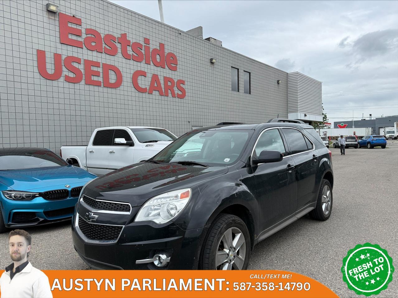 This previously enjoyed 2014 Chevrolet Equinox is part of Chevrolets 4WD Sport Utility Vehicles segment and a very nice ride! It has a 4 cylinder engine and&nbspAutomatic transmission. This&nbspEquinox came into our Pre-Owned inventory with  199197 kilometers and in good condition. The color is a nice  and aside from the wear and tear of a previously enjoyed vehicle, it is a very nice Equinox!!

 Dont forget to explore the options tab for more details. If youre satisfied with what youve learned thus far, kindly fill out one of the forms on this page. One of our proficient and extensively trained sales representatives will provide you with a product demonstration, a personalized video walk-through, and of course, details on pricing and financing options.  

  We know we are not the only Pre-Owned dealer in Calgary, but we pride ourselves on being one of the busiest in town. With over 150 units in our Pre-Owned inventory and being one of Canadas TOP 5 Dodge Chrysler Jeep Ram dealers, we are confident that we have exactly what you are looking for! 

   Thank you for considering purchasing this  2014 Chevrolet EquinoxAt Eastside Dodge, we are thrilled to offer you an exceptional experience. We pledge to ensure that it surpasses all your expectations and becomes one of your finest experiences.