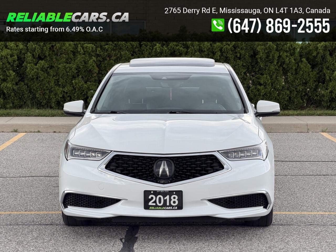 2018 Acura TLX PREMIUM | No-Accident | Leather | Sunroof Photo