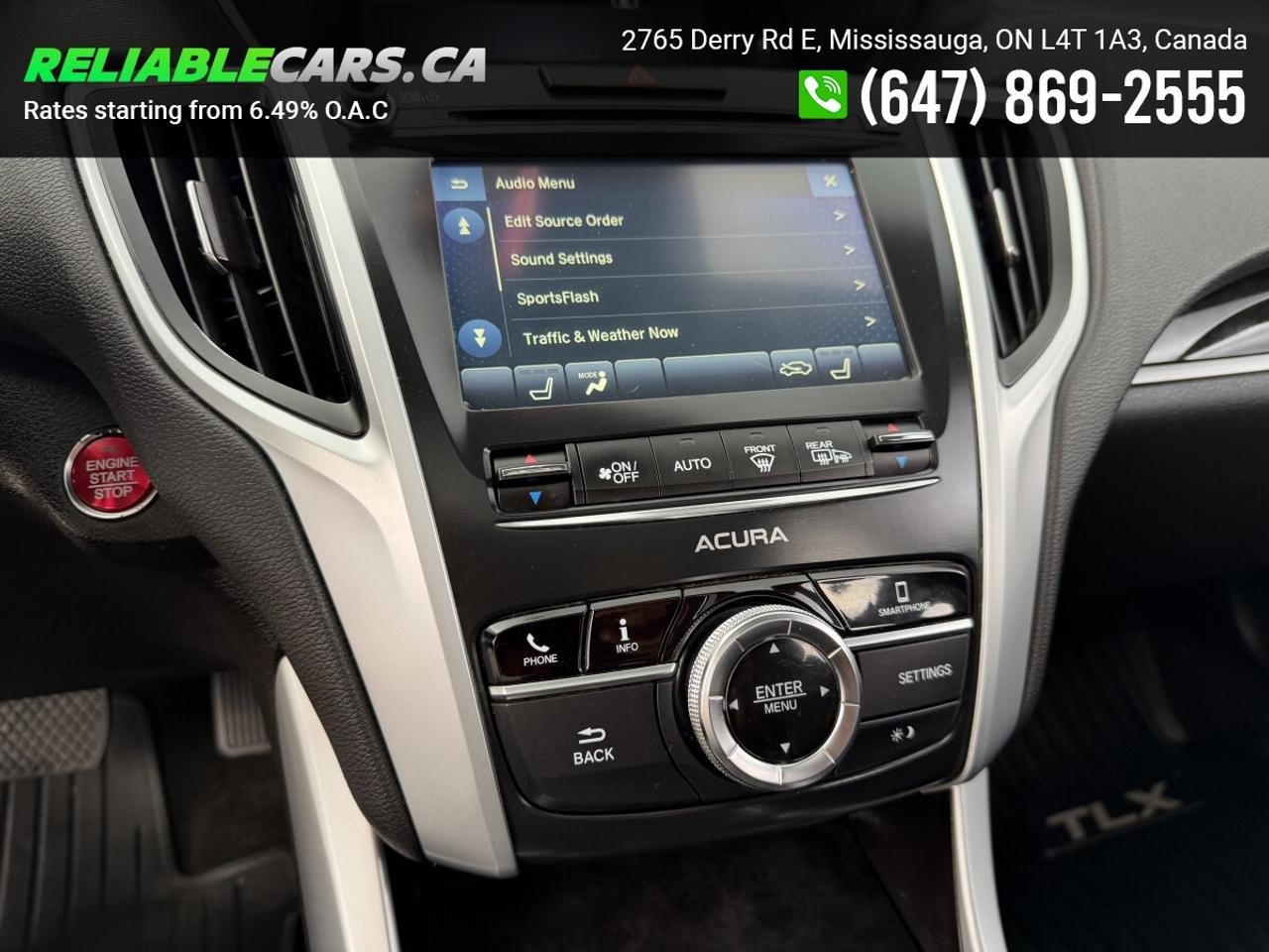 2018 Acura TLX PREMIUM | No-Accident | Leather | Sunroof Photo