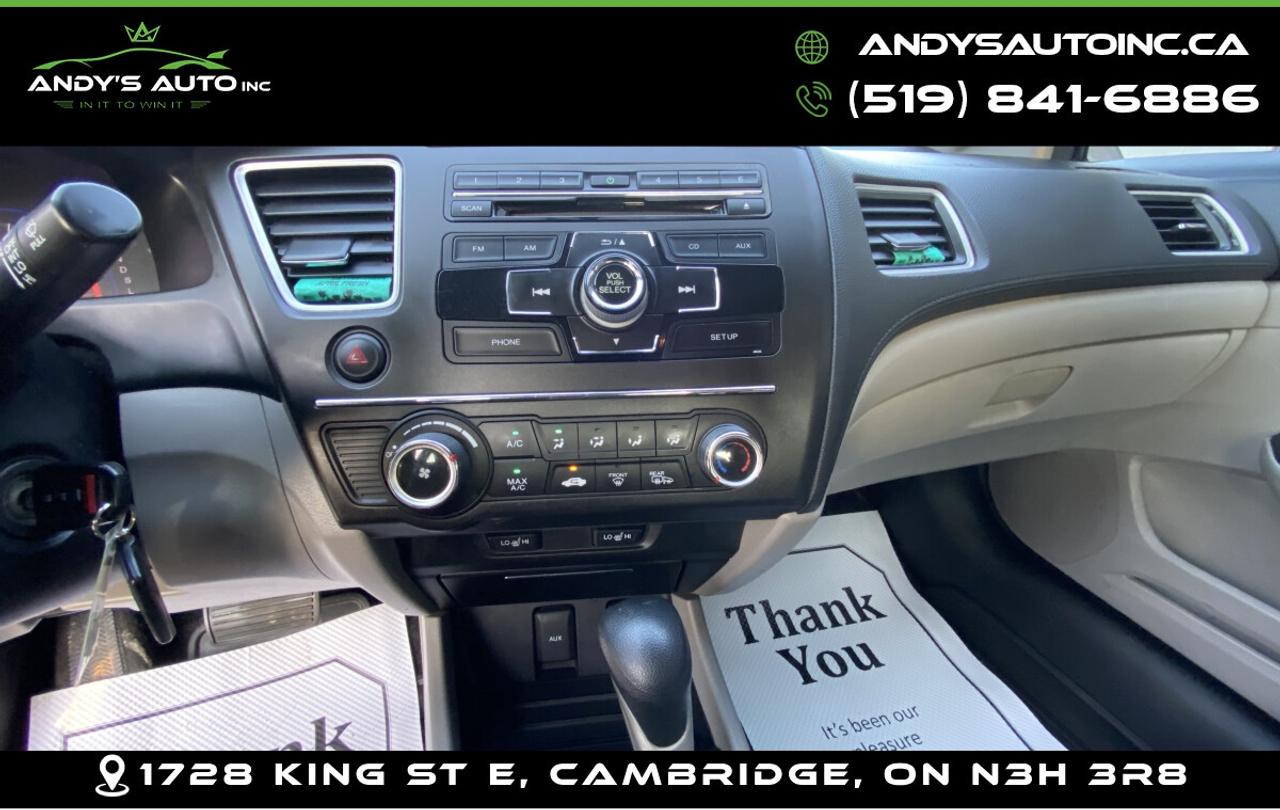 2014 Honda Civic LX ! AUTO ! NO ACCIDENTS ! LX ! AUTO ! NO ACCIDENTS ! Photo