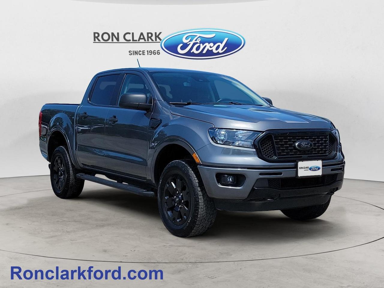 One owner, lady driven, and purchased in-house, this pre-owned 2023 Ford Ranger XLT is a well-maintained and exceptionally equipped midsize truck finished in striking Carbonized Grey Metallic with an Ebony cloth interior. Featuring the desirable Black Appearance Package, this Ranger combines rugged capability with a bold, modern look. Power comes from Fords proven 2.3L EcoBoost® engine paired with a smooth and responsive 10-speed automatic transmission, delivering an excellent balance of performance and efficiency. Equipped with the 302A Equipment Group, this truck offers a wide range of comfort, convenience, and technology features, including remote start, SYNC® 3 infotainment, a power sliding rear window with defrost, rear parking sensors, and a rearview camera. Practical additions such as the Tough Bed® spray-in bedliner, 5-inch black running boards, Easy Fuel® capless fuel filler, and engine block heater make it ready for both work and everyday use. Safety and driver-assist technologies include Fords Lane Keeping System to help provide added confidence on the road. Combining impressive features, and the versatility that has made the Ranger so popular, this 2023 Ford Ranger XLT is ready for its next adventure.All Pre-Owned vehicles come standard with one key. If we received additional keys from the previous owner they will be with the vehicle upon delivery at no cost. Additional keys may be purchased at customers request and expense.Come to the dealer you can trust. 60 years and counting Ron Clark Ford & Jayco RV is known for great value and being best in customer service! We serve and deliver all over Ontario including destinations such as Wyoming, Petrolia, Sarnia, London, Guelph, Kitchener-Waterloo, Hamilton, GTA, Ottawa & Chatham-Kent. Call or visit us at RON CLARK FORD & JAYCO RV to view and test drive today! RON CLARK FORD where else!!
