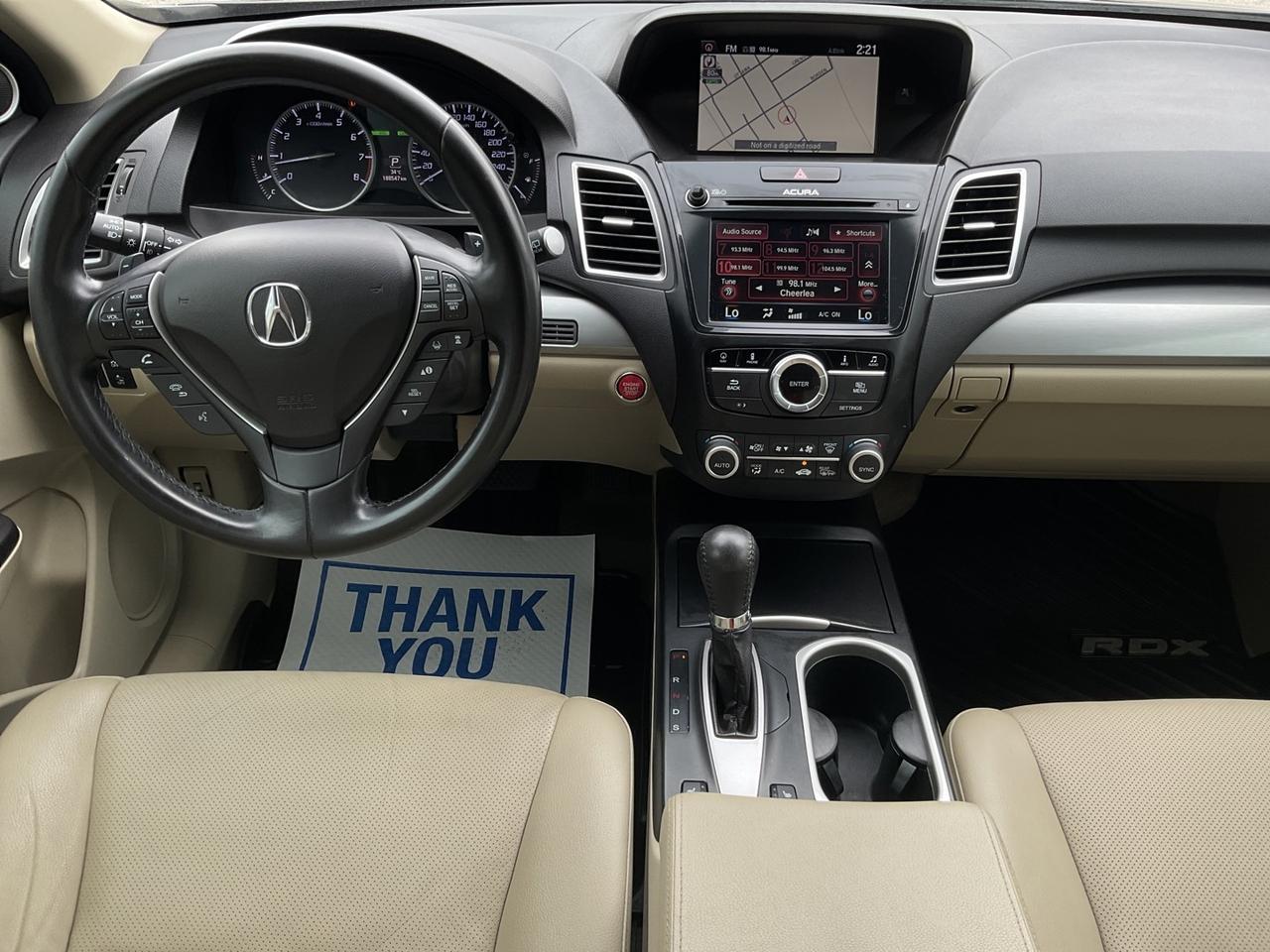 2018 Acura RDX Elite Pkg - LEATHER! NAV! BACK-UP CAM! BSM! COOLED Photo