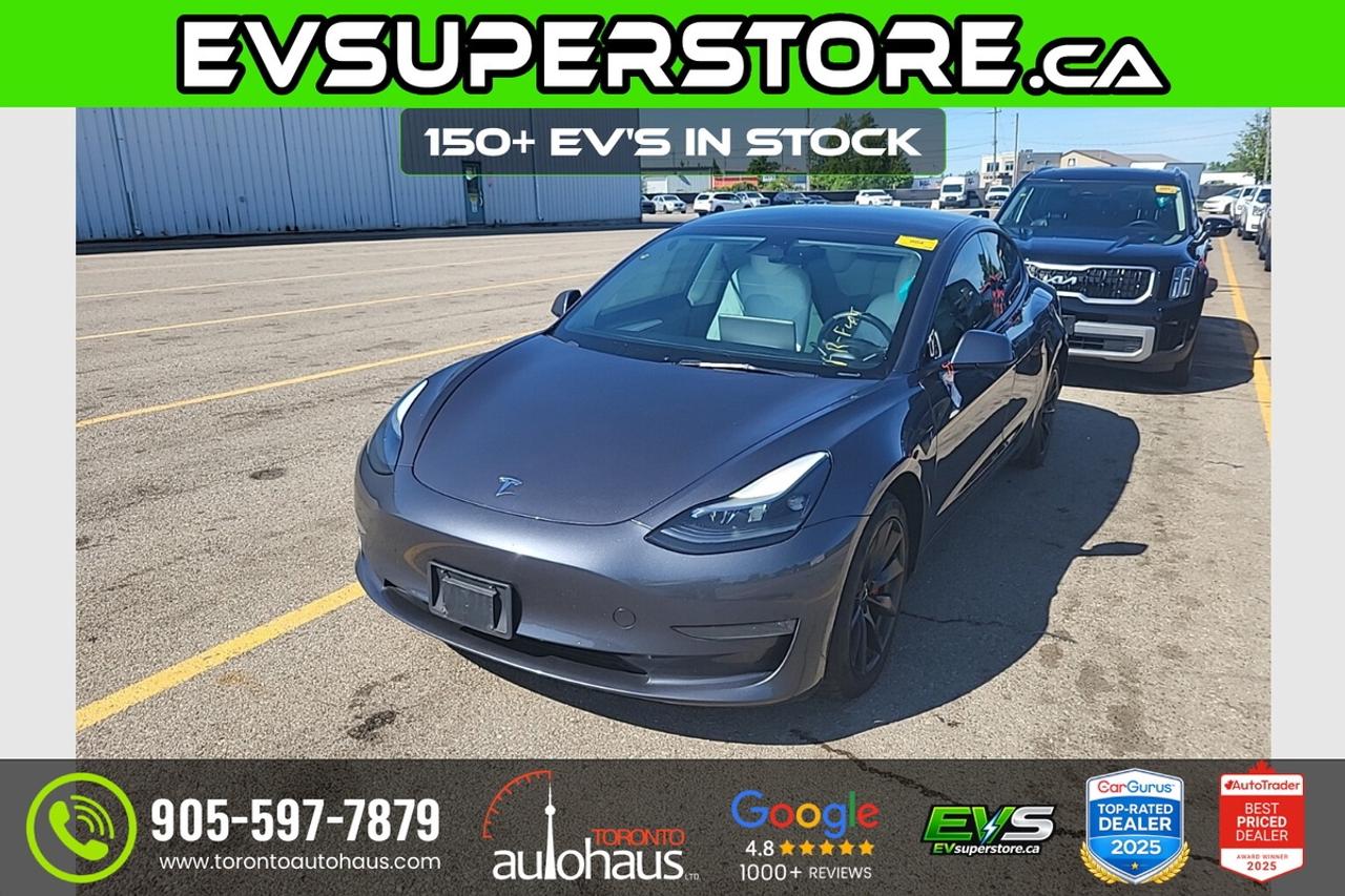 2023 Tesla Model 3 PERFORMANCE I WHITE INT. at EVSUPERSTORE.ca Photo