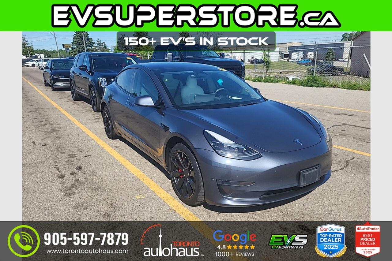 2023 Tesla Model 3 PERFORMANCE I WHITE INT. at EVSUPERSTORE.ca Photo