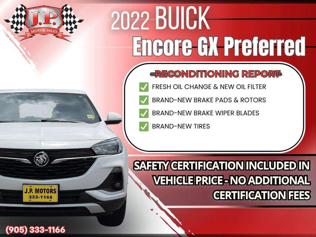 2022 Buick Encore Preferred Factory Remote Start • Heated Front Seats • Heated Steering Wheel • Apple CarPlay & Android Auto • Lane Keep As Photo