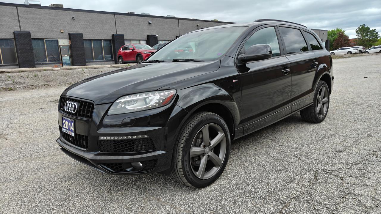 <p>Extremely rare fully loaded Q7 Technik w/S-LIne Diesel! CarFax Clean, No Accidents! Legendary Audi Quattro handling in a sleek and sophisticated 7 Passenger SUV. Fast, Powerful and efficient diesel engine! Low KM! Heated and Cooled Seats, climate control, rear heated seats, power tailgate, front and rear cameras with parking sensors, blindspot warning, power folding mirrors, navigation, Bose sound system, Pano Roof with 3rd Roof Sunroof plus much more. Low No haggle price! Certified! Licensing and HST are Extra. OMVIC registered, UCDA member. Buy with confidence! Call 647-784-CARS to book an appointment to see this beauty today!</p>
