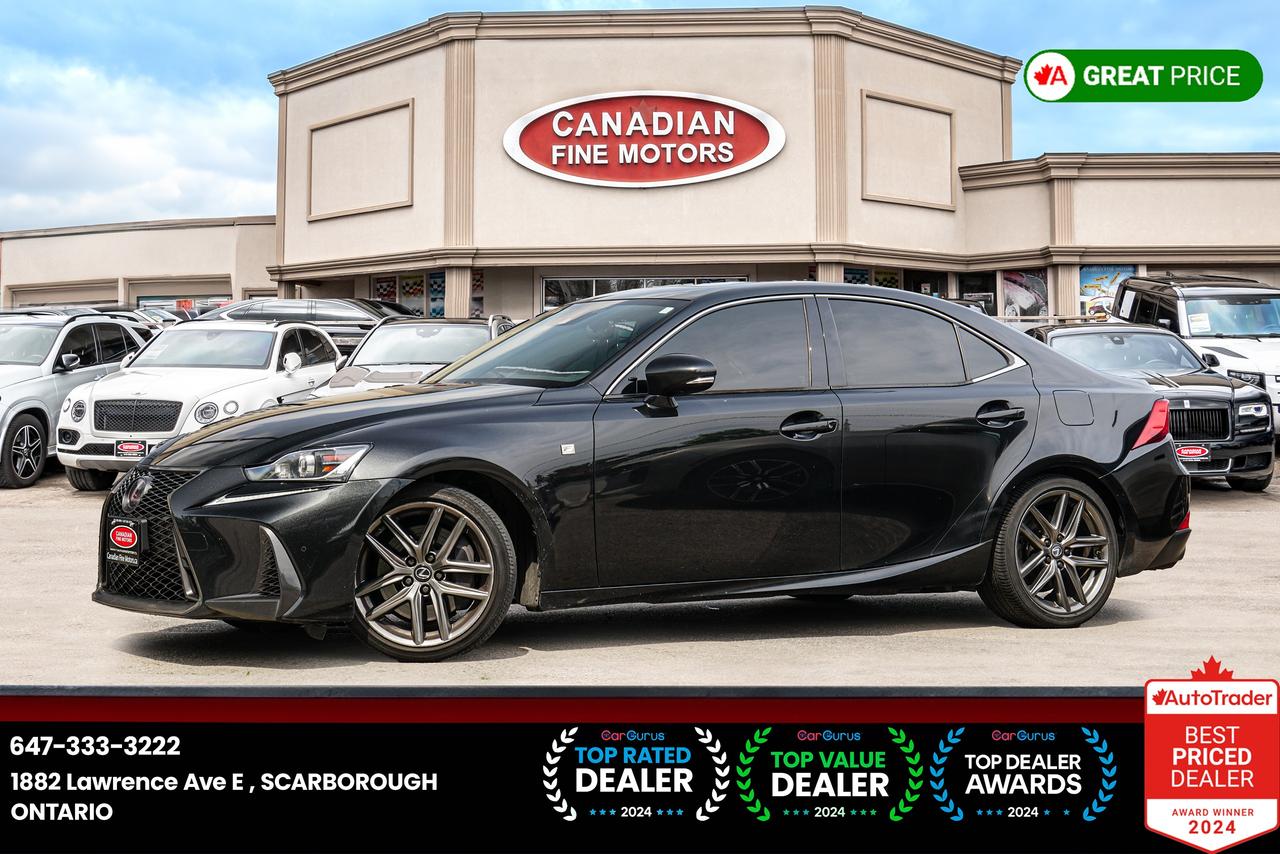 Used 2020 Lexus IS IS 300 F-SPORT AWD | NAVI | CAM | SUNROOF |RED INT for sale in Scarborough, ON