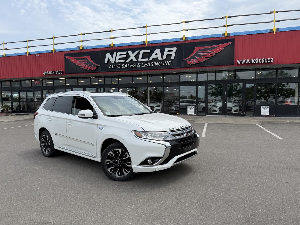 2018 Mitsubishi Outlander PHEV SE S-AWC HYBRID AWD LEATHER SUNROOF B/SPOT CAMERA