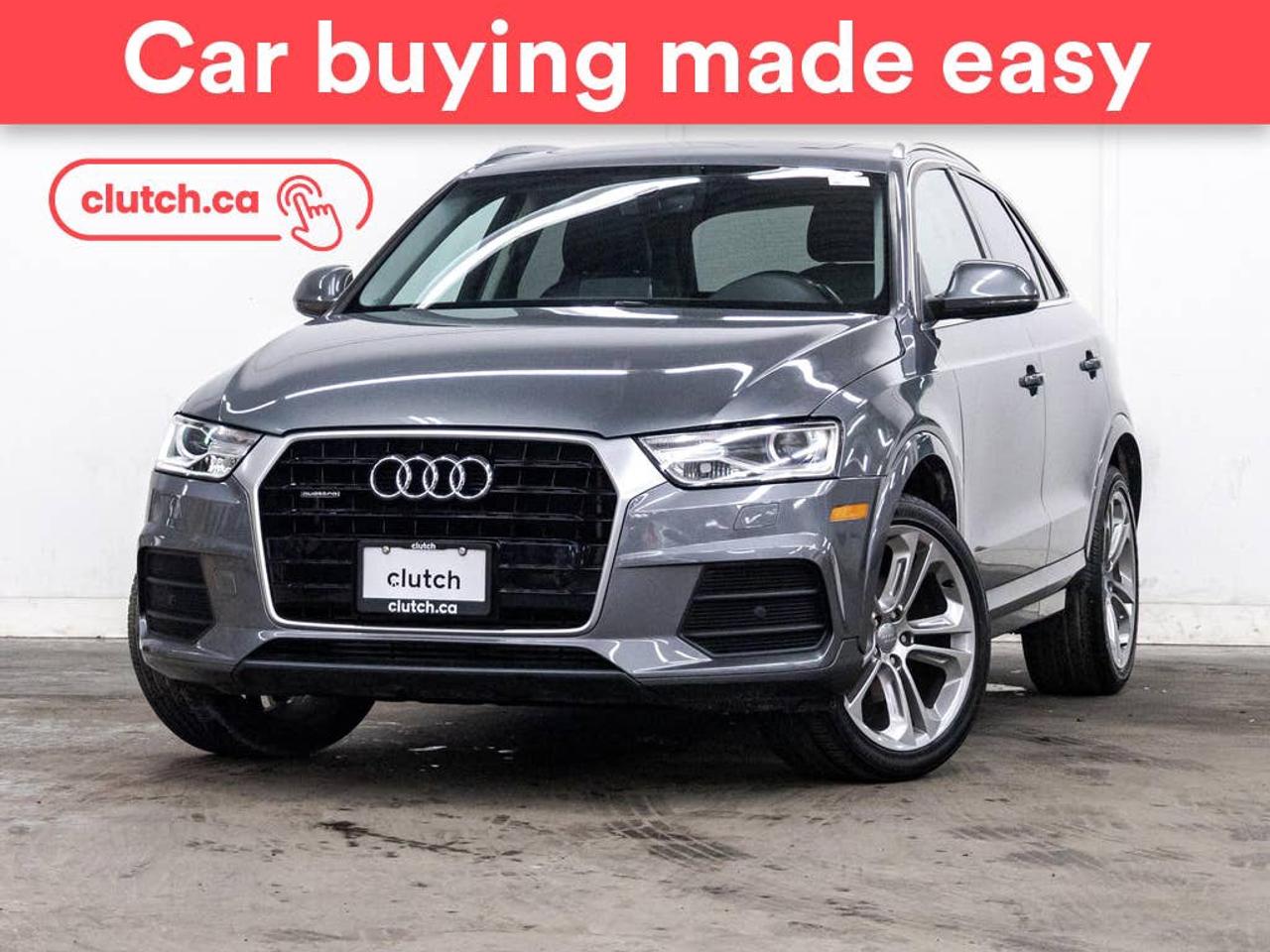 Brake Assist, Power Tailgate/Hatch, Auto Dimming Rearview Mirror and more!<br> <br>Clutch is the largest online used car retailer in Canada, delivering a seamless, hassle-free car-buying experience to drivers everywhere. Shop thousands of used cars online, get the right one delivered to your door, and enjoy peace of mind with our 10-Day Money-Back Guarantee. How sweet is that? To learn more, visit clutch.ca.<br> <br>The top features for this car include:<br> <br>Electric Parking Brake<br>Brake Assist<br>Power Tailgate/Hatch<br>Auto Dimming Rearview Mirror<br>Front Heated Seats<br>Power Lumbar Support<br>Folding Rear Seats<br>Climate Control<br>Dual Zone Front Climate Control<br>Rear Climate Vents<br>Speed-Sensitive Volume<br>Bluetooth Music<br>Cruise Control<br>12V Outlet<br>Hands Free Device Connectivity<br>USB Input<br>Keyless Entry<br>Push Button Start<br>Passive Keyless Entry<br>One-Touch Windows<br>Rain Sensing Wipers<br>Rear Window Defroster<br>Panoramic Sunroof<br>Hill Assistance<br>Rear View Camera<br>Parking Sensors<br>Rear Parking Sensors<br>Power Driver Seat<br>Power Passenger Seat<br>Ambient Lighting<br> <br>Seamless home delivery - Delivery to your door in a matter of days. Available on select packages.<br> <br>Try it out for 10 days - If you do not like it, we will take it back. <br> <br>Quality assured - All cars go through our rigorous 210-point inspection and reconditioning process.<br> <br>Peace of mind - Warranty and protection plans available.<br> <br>Haggle-free - No haggling or hard sells.<br> <br>100% Transparency - Full inspection reports on every car, including high-res photography and a free Carfax report.<br> <br>Listed price is for cash purchase only and does not include taxes, Shipping Fees (if applicable), Delivery Fees (if applicable), government licensing fees.<br> <br>Previous Provincial Registrations:<br>Ontario<br> <br>Stock # 113029