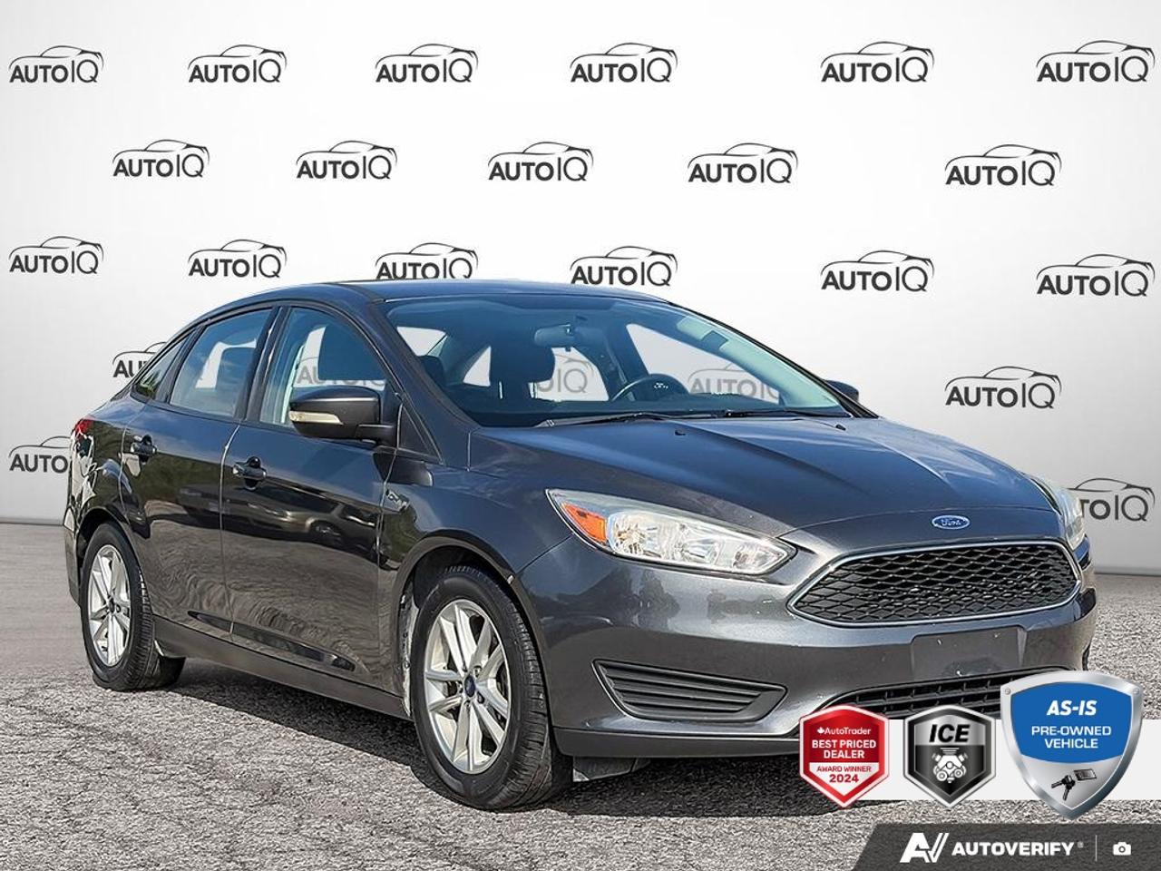 10 SERVICE RECORDS, Air Conditioning, Alloy wheels! <b>OEM OPTIONS: </b>MAGNETIC METALLIC ,  CHARCOAL BLACK CLOTH SPORT BKT STS ,  EQUIP GRP 200A ,  6-SPEED PWRSHIFT A/T ,  ENG 2.0L I-4 GDI TI-VCT FLEX FUEL ,  SE WINTER PKG<br><br><b>PERFORMANCE & CAPABILITY: </b>This well-equipped <b>2015 Ford Focus SE</b> finished in Magnetic Metallic with a Charcoal Black, Cloth Sport Bucket Seats interior, creating a sleek, modern, and business-like appearance. The classic Sedan body style provides a comfortable ride, good fuel efficiency, and a sleek profile suitable for daily driving. Powered by a responsive <b>2.0L 4cyl</b> engine paired with a smooth <b>6 Speed Automatic with Auto-shift</b> and a confident <b>Front Wheel Drive</b> system.<br><br><b>MARKET VALUE: </b><br> - <b>Priced Below Market:</b> Offered at <b>$3,928</b> below the average market price.<br><br><b>VEHICLE HISTORY: </b><br> - <b>Dealer Serviced:</b> Inspected and serviced by our technicians.<br><br><b>PROFILE & PEDIGREE: </b><br> - <b>Equipped with the Equipment Group 200A Package:</b> This vehicle includes a desirable bundle of factory options.<br> - <b>Service History:</b> Ask our team to review available service records with you.<br> - <b>Critically Acclaimed Model:</b> Often highlighted in reviews for its safety and performance.<br> - <b>Shop with Confidence:</b> Over <b>23</b> high-resolution photos are online for you to view every detail. Its <b>Front-Wheel Drive</b> layout is engineered for efficiency and predictable handling, making it a reliable choice for daily driving.<br>Powered by a versatile <b>2.0L 4cyl</b>, offering a great balance of performance and fuel efficiency. The <b>6-Speed Automatic</b> transmission with <b>Auto-shift</b> gives you the best of both worlds: effortless automatic driving and the option for manual control for a sportier feel.<br><br><b>EQUIPMENT: </b><br><b>Safety & Driver Assistance:</b> TRACTION CONTROL, ABS BRAKES, BRAKE ASSIST, DUAL FRONT IMPACT AIRBAGS, DUAL FRONT SIDE IMPACT AIRBAGS, IGNITION DISABLE<br><b>Comfort & Convenience:</b> POWER WINDOWS, POWER STEERING, 1-TOUCH DOWN, DRIVER DOOR BIN, DRIVER VANITY MIRROR, FRONT BEVERAGE HOLDERS<br><b>Technology & Entertainment:</b> TACHOMETER, COMPASS, CD PLAYER, AM/FM RADIO, OUTSIDE TEMPERATURE DISPLAY, TURN-BY-TURN NAVIGATION DIRECTIONS<br><b>Performance & Capability:</b> FOUR WHEEL INDEPENDENT SUSPENSION, FRONT ANTI-ROLL BAR, REAR ANTI-ROLL BAR<br><b>Exterior & Styling:</b> ALLOYS, DELAY-OFF HEADLIGHTS, FULLY AUTOMATIC HEADLIGHTS, PERIMETER/APPROACH LIGHTS, ALLOY WHEELS, 16 PAINTED ALUMINUM WHEELS<br><br>This <b>Ford Focus</b> wont last long. Schedule your viewing and test drive today!<br><br>Awards:<br>  * 2015 IIHS Top Safety Pick   * 2015 KBB.com Brand Image Awards Reviews:<br>  * Nimble handling; refined and quiet ride; attractive and well-made interior; abundant list of upscale and high-tech options. Source: Edmunds<br><br><p> </p>

<h4>AS-IS PRE-OWNED VEHICLE</h4>

<p>This vehicle is part of our AS-TRADED inventory. Instead of sending this recent trade-in to a dealer auction, we are offering it to our retail customers first. This is a unique opportunity to purchase a vehicle exactly as it arrived.</p>

<p>The Wholesale Advantage:</p>

<p>
- Unbeatable Pricing: Priced 30-50%<strong> </strong>below typical market value because we have not added any reconditioning costs.<br>
- Raw & Uninspected: We have not performed a mechanical inspection. You are purchasing the vehicle in its original, untouched condition.<br>
- Mechanics Special: Ideal for DIY buyers or those with their own service connections who want to handle the work themselves.<br>
- Direct Access: You get the first opportunity to buy this local trade-in before it is offered to wholesalers.
</p>

<p><em>See below for mandatory As-Is disclosure.</em></p>

<p>This vehicle is being sold AS-IS, unfit, not e-tested, and is not represented as being in roadworthy condition, mechanically sound or maintained at any guaranteed level of quality. The vehicle may not be fit for use as a means of transportation and may require substantial repairs at the purchasers expense. It may not be possible to register the vehicle to be driven in its current condition. This vehicle does not qualify for AutoIQs 7-Day Money Back Guarantee</p>

<p>The buyer of this vehicle will be responsible for all costs associated with passing a Ministry of Transportation Safety Inspection, which is needed to license a vehicle in the Province of Ontario. We are offering this vehicle at a reduced price, as the buyer will be responsible for all costs associated with making this vehicle roadworthy. We have not inspected this vehicle mechanically and do not know what repairs/costs are involved in getting it roadworthy. It may or may not have mechanical, cosmetic, safety and/or emissions issues. By allowing you to choose where and how you want the certifications completed, you have an opportunity to save money!</p>

<p>SPECIAL NOTE: This vehicle is reserved for AutoIQs retail customers only. Please, no dealer calls. Errors and omissions excepted.</p>

<p>*As-traded, specialty or high-performance vehicles are excluded from the 7-Day Money Back Guarantee Program (including, but not limited to Ford Shelby, Ford mustang GT, Ford Raptor, Chevrolet Corvette, Camaro 2SS, Camaro ZL1, V-Series Cadillac, Dodge/Jeep SRT, Hyundai N Line, all electric models)</p>