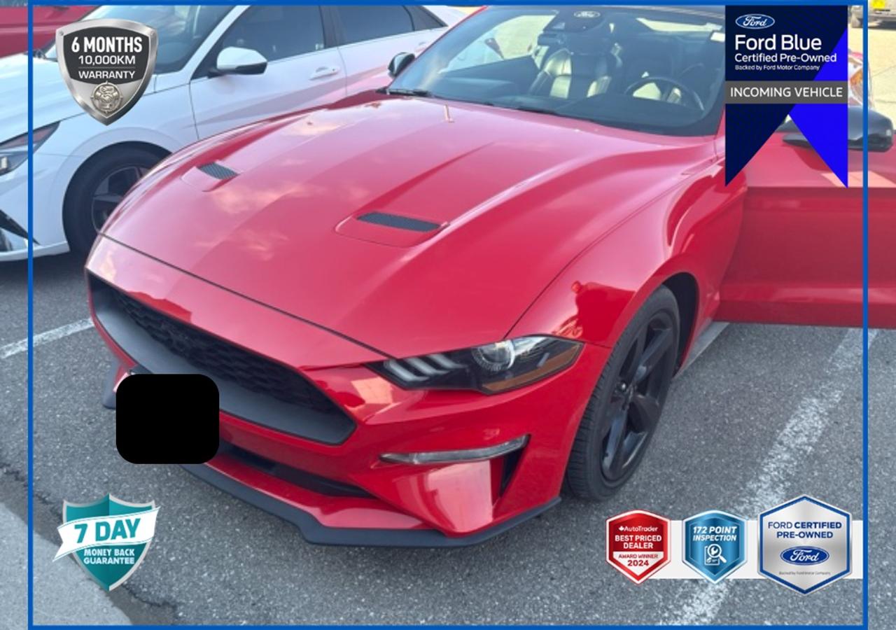 2021 Ford Mustang EcoBoost Premium LEATHER-TRIMMED HEATED/COOLED BKT STS | EQUIP GRP 201A HIGH PKG | ENG 2.3L ECO | 10-SPEED SELECTSHIFT A/T | BLACK ACCENT PKG | ACTIVE VALVE PERFORMANCE EXHAUST Photo