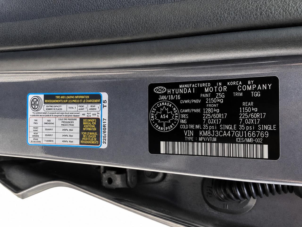 2016 Hyundai Tucson Luxury |Heated Leather |Panoroof |CERTIFIED |AWD Photo