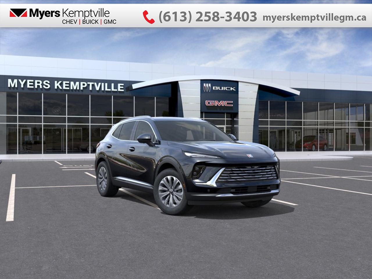 <b>360 Camera,  Wireless Charging,  Power Liftgate,  Remote Start,  Heated Steering Wheel!</b><br> <br> At Myers, we believe in giving our customers the power of choice. When you choose to shop with a Myers Auto Group dealership, you dont just have access to one inventory, youve got the purchasing power of an entire auto group behind you!<br> <br> SPECIAL! EMPLOYEE PRICING ON NOW! Was $50603. Now $47731! $2872 discount until Aug 31!  <br> <br/>With standard all-wheel drive and confident ride quality its built for both city streets and weekend escapes.<br> <br>The 2026 Buick Envision offers drivers a sophisticated crossover experience that pairs elegant design with modern technology and capable handling. Inside, youll enjoy a cabin filled with refined touches, intuitive controls and the kind of comfort suited for daily needs or longer drives. With all-wheel drive as standard, thoughtful amenities, and Buicks commitment to safety, the Envision presents a compelling option for those seeking upscale performance in a compact SUV.<br> <br>This Ebony Twilight Metallic SUV has an Automatic transmission and is powered by a 228HP 2.0L 4 Cylinder Engine. <br> <br> Our Envisions trim level is Preferred. This great-looking SUV is decked with great standard features such as power liftgate for rear cargo access, an HD surround vision system, a wireless charging pad for mobile devices, and an ultra-wide infotainment screen with wireless Apple CarPlay and Android Auto. Safety features include adaptive cruise control, blind zone steering assist, lane keep assist with lane departure warning, rear park assist, and rear cross traffic braking. Additional features also include remote engine start, keyless open, a heated steering wheel, heated front seats, and even more. This vehicle has been upgraded with the following features: 360 Camera, Wireless Charging, Power Liftgate, Remote Start, Heated Steering Wheel, Adaptive Cruise Control, Blind Spot Detection.<br><br> <br>To apply right now for financing use this link: <a href=https://www.myerskemptvillegm.ca/finance/ target=_blank>https://www.myerskemptvillegm.ca/finance/</a><br> <br/>Weve discounted this vehicle $2872. <br> Buy this vehicle now for the lowest bi-weekly payment of <b>$288.84</b> with $0 down for 84 months @ 2.79% APR O.A.C. ( Plus applicable taxes - **Rebates may not be applicable on all purchase types [cash, lease, or finance]. Eligibility and conditions may vary. Please see dealer for full details and confirmation of eligibility. ). Incentives expire 2026-08-31. See dealer for details. <br><br>Your journey to better driving experiences begins in our inventory, where youll find a stunning selection of brand-new Chevrolet, Buick, and GMC models. If youre looking to get additional luxuries at a wallet-friendly price, dont just pick pre-owned -- choose from our selection of over 300 Myers Approved used vehicles! Our incredible sales team will match you with the car, truck, or SUV thats got everything youre looking for, and much more. o~o