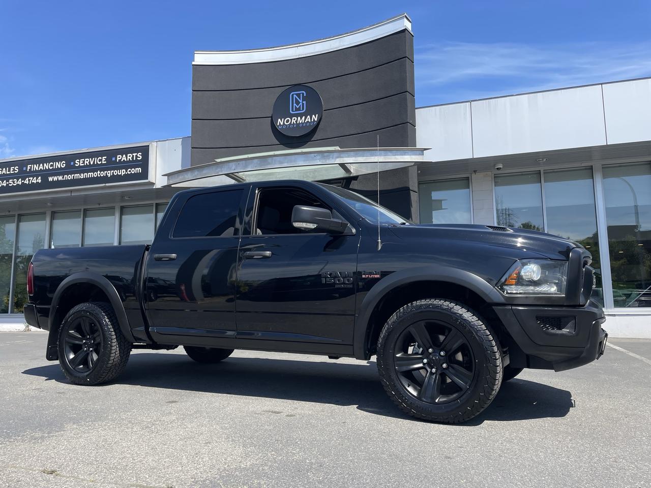 <p>AM 1500 SLT CREW CAB 4X4 &nbsp; &nbsp; &nbsp; &nbsp; &nbsp; &nbsp; &nbsp; &nbsp; &nbsp; &nbsp; &nbsp; &nbsp; &nbsp;Exterior Color: Diamond Black Crystal Pearl &nbsp; &nbsp; &nbsp; &nbsp; &nbsp; &nbsp; &nbsp; &nbsp; &nbsp; &nbsp; &nbsp; &nbsp;Interior Color: Black interior / Black seats &nbsp; &nbsp; &nbsp; &nbsp; &nbsp; &nbsp; &nbsp; &nbsp; &nbsp; &nbsp; &nbsp; Interior: Premium Cloth bucket seats &nbsp; &nbsp; &nbsp; &nbsp; &nbsp; &nbsp; &nbsp; &nbsp; &nbsp; &nbsp; &nbsp; &nbsp; Engine: 5.7L HEMI VVT V8 engine with FuelSaver MDS &nbsp; &nbsp; &nbsp; &nbsp; Transmission: 8&ndash;speed TorqueFlite automatic transmission &nbsp; &nbsp; &nbsp; &nbsp;&nbsp;<br>STANDARD EQUIPMENT (UNLESS REPLACED BY OPTIONAL EQUIPMENT)<br>Advanced multistage front air bags<br>Supplemental side curtain air bags<br>Supplemental side air bags<br>Supplemental front seat&ndash;mounted side air bags<br>ParkView Rear Back&ndash;Up Camera<br>4&ndash;wheel anti&ndash;lock disc brakes<br>Electronic Stability Control<br>Tire pressure monitoring system<br>Automatic headlamps<br>4&ndash;pin wiring harness<br>Engine block heater<br>730&ndash;amp maintenance&ndash;free battery<br>12&ndash;volt auxiliary power outlet<br>Air conditioning<br>Cruise control<br>Power windows with front 1&ndash;touch up and down<br>SiriusXM satellite radio with 1&ndash;year subscription<br>Hands&ndash;free phone communication<br>OPTIONAL EQUIPMENT &nbsp;(May Replace Standard Equipment)<br>Diamond Black Crystal Pearl &nbsp; &nbsp; &nbsp; &nbsp; &nbsp; &nbsp; &nbsp; &nbsp; &nbsp; &nbsp; &nbsp; &nbsp; &nbsp; &nbsp; &nbsp; &nbsp;$495<br>Premium Cloth bucket seats &nbsp; &nbsp; &nbsp; &nbsp; &nbsp; &nbsp; &nbsp; &nbsp; &nbsp; &nbsp; &nbsp; &nbsp; &nbsp; &nbsp; &nbsp; $1,200<br>Bucket seats &nbsp; &nbsp; &nbsp; &nbsp; &nbsp; &nbsp; &nbsp; &nbsp; &nbsp; &nbsp; &nbsp; &nbsp; &nbsp; &nbsp; &nbsp; &nbsp; &nbsp; &nbsp; &nbsp; &nbsp; &nbsp; &nbsp; &nbsp; &nbsp; &nbsp;&nbsp;<br>Rear 60/40 split&ndash;folding bench seat &nbsp; &nbsp; &nbsp; &nbsp; &nbsp; &nbsp; &nbsp; &nbsp; &nbsp; &nbsp; &nbsp; &nbsp; &nbsp; &nbsp;<br>115&ndash;volt auxiliary power outlet &nbsp; &nbsp; &nbsp; &nbsp; &nbsp; &nbsp; &nbsp; &nbsp; &nbsp; &nbsp; &nbsp; &nbsp; &nbsp; &nbsp; &nbsp; &nbsp;<br>Power lumbar adjust &nbsp; &nbsp; &nbsp; &nbsp; &nbsp; &nbsp; &nbsp; &nbsp; &nbsp; &nbsp; &nbsp; &nbsp; &nbsp; &nbsp; &nbsp; &nbsp; &nbsp; &nbsp; &nbsp; &nbsp; &nbsp; &nbsp;<br>Power 10&ndash;way driver seat including 2&ndash;way lumbar &nbsp; &nbsp; &nbsp; &nbsp; &nbsp; &nbsp; &nbsp; &nbsp;<br>Customer Preferred Package 26F &nbsp; &nbsp; &nbsp; &nbsp; &nbsp; &nbsp; &nbsp; &nbsp; &nbsp; &nbsp; &nbsp; &nbsp; &nbsp; $2,995<br>Warlock Package &nbsp; &nbsp; &nbsp; &nbsp; &nbsp; &nbsp; &nbsp; &nbsp; &nbsp; &nbsp; &nbsp; &nbsp; &nbsp; &nbsp; &nbsp; &nbsp; &nbsp; &nbsp; &nbsp; &nbsp; &nbsp; &nbsp; &nbsp; &nbsp;<br>Black exterior badging &nbsp; &nbsp; &nbsp; &nbsp; &nbsp; &nbsp; &nbsp; &nbsp; &nbsp; &nbsp; &nbsp; &nbsp; &nbsp; &nbsp; &nbsp; &nbsp; &nbsp; &nbsp; &nbsp; &nbsp;&nbsp;<br>Black Rams head tailgate badge &nbsp; &nbsp; &nbsp; &nbsp; &nbsp; &nbsp; &nbsp; &nbsp; &nbsp; &nbsp; &nbsp; &nbsp; &nbsp; &nbsp; &nbsp; &nbsp;<br>Black grille with Ram lettering &nbsp; &nbsp; &nbsp; &nbsp; &nbsp; &nbsp; &nbsp; &nbsp; &nbsp; &nbsp; &nbsp; &nbsp; &nbsp; &nbsp; &nbsp; &nbsp;<br>Black 4x4 badge &nbsp; &nbsp; &nbsp; &nbsp; &nbsp; &nbsp; &nbsp; &nbsp; &nbsp; &nbsp; &nbsp; &nbsp; &nbsp; &nbsp; &nbsp; &nbsp; &nbsp; &nbsp; &nbsp; &nbsp; &nbsp; &nbsp; &nbsp; &nbsp;<br>Black dual exhaust tips &nbsp; &nbsp; &nbsp; &nbsp; &nbsp; &nbsp; &nbsp; &nbsp; &nbsp; &nbsp; &nbsp; &nbsp; &nbsp; &nbsp; &nbsp; &nbsp; &nbsp; &nbsp; &nbsp; &nbsp;<br>Rear heavy&ndash;duty shock absorbers &nbsp; &nbsp; &nbsp; &nbsp; &nbsp; &nbsp; &nbsp; &nbsp; &nbsp; &nbsp; &nbsp; &nbsp; &nbsp; &nbsp; &nbsp; &nbsp;<br>20x9&ndash;inch Semi&ndash;Gloss Black aluminum wheels &nbsp; &nbsp; &nbsp; &nbsp; &nbsp; &nbsp; &nbsp; &nbsp; &nbsp; &nbsp;&nbsp;<br>Park&ndash;Sense Rear Park Assist System &nbsp; &nbsp; &nbsp; &nbsp; &nbsp; &nbsp; &nbsp; &nbsp; &nbsp; &nbsp; &nbsp; &nbsp; &nbsp; &nbsp;&nbsp;<br>Luxury Group &nbsp; &nbsp; &nbsp; &nbsp; &nbsp; &nbsp; &nbsp; &nbsp; &nbsp; &nbsp; &nbsp; &nbsp; &nbsp; &nbsp; &nbsp; &nbsp; &nbsp; &nbsp; &nbsp; &nbsp; &nbsp;NO CHARGE<br>Electronics Convenience Group &nbsp; &nbsp; &nbsp; &nbsp; &nbsp; &nbsp; &nbsp; &nbsp; &nbsp; &nbsp; &nbsp; &nbsp; &nbsp; &nbsp; &nbsp; &nbsp; &nbsp;<br>Google Android Auto &nbsp; &nbsp; &nbsp; &nbsp; &nbsp; &nbsp; &nbsp; &nbsp; &nbsp; &nbsp; &nbsp; &nbsp; &nbsp; &nbsp; &nbsp; &nbsp; &nbsp; &nbsp; &nbsp; &nbsp; &nbsp; &nbsp;<br>USB mobile projection &nbsp; &nbsp; &nbsp; &nbsp; &nbsp; &nbsp; &nbsp; &nbsp; &nbsp; &nbsp; &nbsp; &nbsp; &nbsp; &nbsp; &nbsp; &nbsp; &nbsp; &nbsp; &nbsp; &nbsp; &nbsp;<br>8.4&ndash;inch touchscreen &nbsp; &nbsp; &nbsp; &nbsp; &nbsp; &nbsp; &nbsp; &nbsp; &nbsp; &nbsp; &nbsp; &nbsp; &nbsp; &nbsp; &nbsp; &nbsp; &nbsp; &nbsp; &nbsp; &nbsp; &nbsp;&nbsp;<br>Apple CarPlay capable &nbsp; &nbsp; &nbsp; &nbsp; &nbsp; &nbsp; &nbsp; &nbsp; &nbsp; &nbsp; &nbsp; &nbsp; &nbsp; &nbsp; &nbsp; &nbsp; &nbsp; &nbsp; &nbsp; &nbsp; &nbsp;<br>Heated Seats & Wheel Group &nbsp; &nbsp; &nbsp; &nbsp; &nbsp; &nbsp; &nbsp; &nbsp; &nbsp; &nbsp; &nbsp; &nbsp; &nbsp; &nbsp; &nbsp; &nbsp; $595<br>Front heated seats &nbsp; &nbsp; &nbsp; &nbsp; &nbsp; &nbsp; &nbsp; &nbsp; &nbsp; &nbsp; &nbsp; &nbsp; &nbsp; &nbsp; &nbsp; &nbsp; &nbsp; &nbsp; &nbsp; &nbsp; &nbsp; &nbsp;&nbsp;<br>Heated steering wheel &nbsp; &nbsp; &nbsp; &nbsp; &nbsp; &nbsp; &nbsp; &nbsp; &nbsp; &nbsp; &nbsp; &nbsp; &nbsp; &nbsp; &nbsp; &nbsp; &nbsp; &nbsp; &nbsp; &nbsp; &nbsp;<br>Add Electronic Stability Control &nbsp; &nbsp; &nbsp; &nbsp; &nbsp; &nbsp; &nbsp; &nbsp; &nbsp; &nbsp; &nbsp; &nbsp; &nbsp; &nbsp; &nbsp;&nbsp;<br>8&ndash;speed TorqueFlite automatic transmission &nbsp; &nbsp; &nbsp; &nbsp; &nbsp; &nbsp; &nbsp; $1,000<br>3.92 rear axle ratio &nbsp; &nbsp; &nbsp; &nbsp; &nbsp; &nbsp; &nbsp; &nbsp; &nbsp; &nbsp; &nbsp; &nbsp; &nbsp; &nbsp; &nbsp; &nbsp; &nbsp; &nbsp; &nbsp; $195<br>5.7L HEMI VVT V8 engine with FuelSaver MDS &nbsp; &nbsp; &nbsp; &nbsp; &nbsp; &nbsp; &nbsp; $1,495<br>Electronically controlled throttle &nbsp; &nbsp; &nbsp; &nbsp; &nbsp; &nbsp; &nbsp; &nbsp; &nbsp; &nbsp; &nbsp; &nbsp; &nbsp; &nbsp;&nbsp;<br>Power sunroof &nbsp; &nbsp; &nbsp; &nbsp; &nbsp; &nbsp; &nbsp; &nbsp; &nbsp; &nbsp; &nbsp; &nbsp; &nbsp; &nbsp; &nbsp; &nbsp; &nbsp; &nbsp; &nbsp; &nbsp; &nbsp; &nbsp;$1,425<br>Mopar Sport performance hood &nbsp; &nbsp; &nbsp; &nbsp; &nbsp; &nbsp; &nbsp; &nbsp; &nbsp; &nbsp; &nbsp; &nbsp; &nbsp; &nbsp; &nbsp; &nbsp; &nbsp;&nbsp;<br>Delete Sport hood decal &nbsp; &nbsp; &nbsp; &nbsp; &nbsp; &nbsp; &nbsp; &nbsp; &nbsp; &nbsp; &nbsp; &nbsp; &nbsp; &nbsp; &nbsp; &nbsp; &nbsp; &nbsp; &nbsp; &nbsp;<br>121&ndash;litre (32&ndash;gallon) fuel tank &nbsp; &nbsp; &nbsp; &nbsp; &nbsp; &nbsp; &nbsp; &nbsp; &nbsp; &nbsp; &nbsp; &nbsp; &nbsp; &nbsp;$295<br>9 Alpine speakers with subwoofer &nbsp; &nbsp; &nbsp; &nbsp; &nbsp; &nbsp; &nbsp; &nbsp; &nbsp; &nbsp; &nbsp; &nbsp; &nbsp; $450<br>Uconnect 4C NAV with 8.4&ndash;inch display &nbsp; &nbsp; &nbsp; &nbsp; &nbsp; &nbsp; &nbsp; &nbsp; &nbsp; &nbsp; &nbsp;$970<br>GPS navigation &nbsp; &nbsp; &nbsp; &nbsp; &nbsp; &nbsp; &nbsp; &nbsp; &nbsp; &nbsp; &nbsp; &nbsp; &nbsp; &nbsp; &nbsp; &nbsp; &nbsp; &nbsp; &nbsp; &nbsp; &nbsp; &nbsp; &nbsp; &nbsp;&nbsp;<br>1&ndash;year SiriusXM Guardian subscription &nbsp; &nbsp; &nbsp; &nbsp; &nbsp; &nbsp; &nbsp; &nbsp; &nbsp; &nbsp; &nbsp; &nbsp; &nbsp;<br>SiriusXM Travel Link &nbsp; &nbsp; &nbsp; &nbsp; &nbsp; &nbsp; &nbsp; &nbsp; &nbsp; &nbsp; &nbsp; &nbsp; &nbsp; &nbsp; &nbsp; &nbsp; &nbsp; &nbsp; &nbsp; &nbsp; &nbsp;&nbsp;<br>SiriusXM Traffic &nbsp; &nbsp; &nbsp; &nbsp; &nbsp; &nbsp; &nbsp; &nbsp; &nbsp; &nbsp; &nbsp; &nbsp; &nbsp; &nbsp; &nbsp; &nbsp; &nbsp; &nbsp; &nbsp; &nbsp; &nbsp; &nbsp; &nbsp;&nbsp;<br>Federal A/C Excise Tax &nbsp; &nbsp; &nbsp; &nbsp; &nbsp; &nbsp; &nbsp; &nbsp; &nbsp; &nbsp; &nbsp; &nbsp; &nbsp; &nbsp; &nbsp; &nbsp; &nbsp; &nbsp; $100<br>Destination Charge &nbsp; &nbsp; $2,095</p>