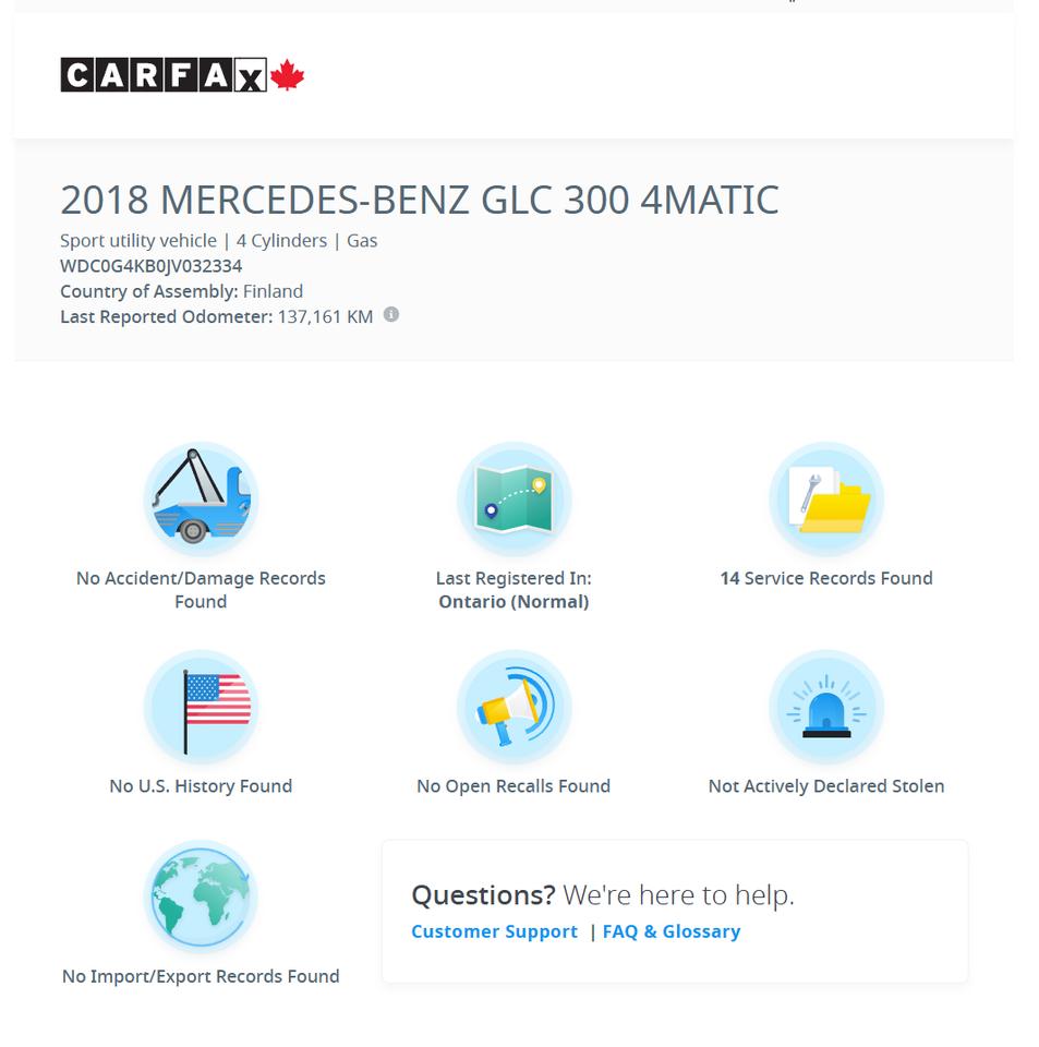 2018 Mercedes-Benz GLC-Class GLC 300 4MATIC+CLEAN CARFAX+Pano Roof+Camera Photo
