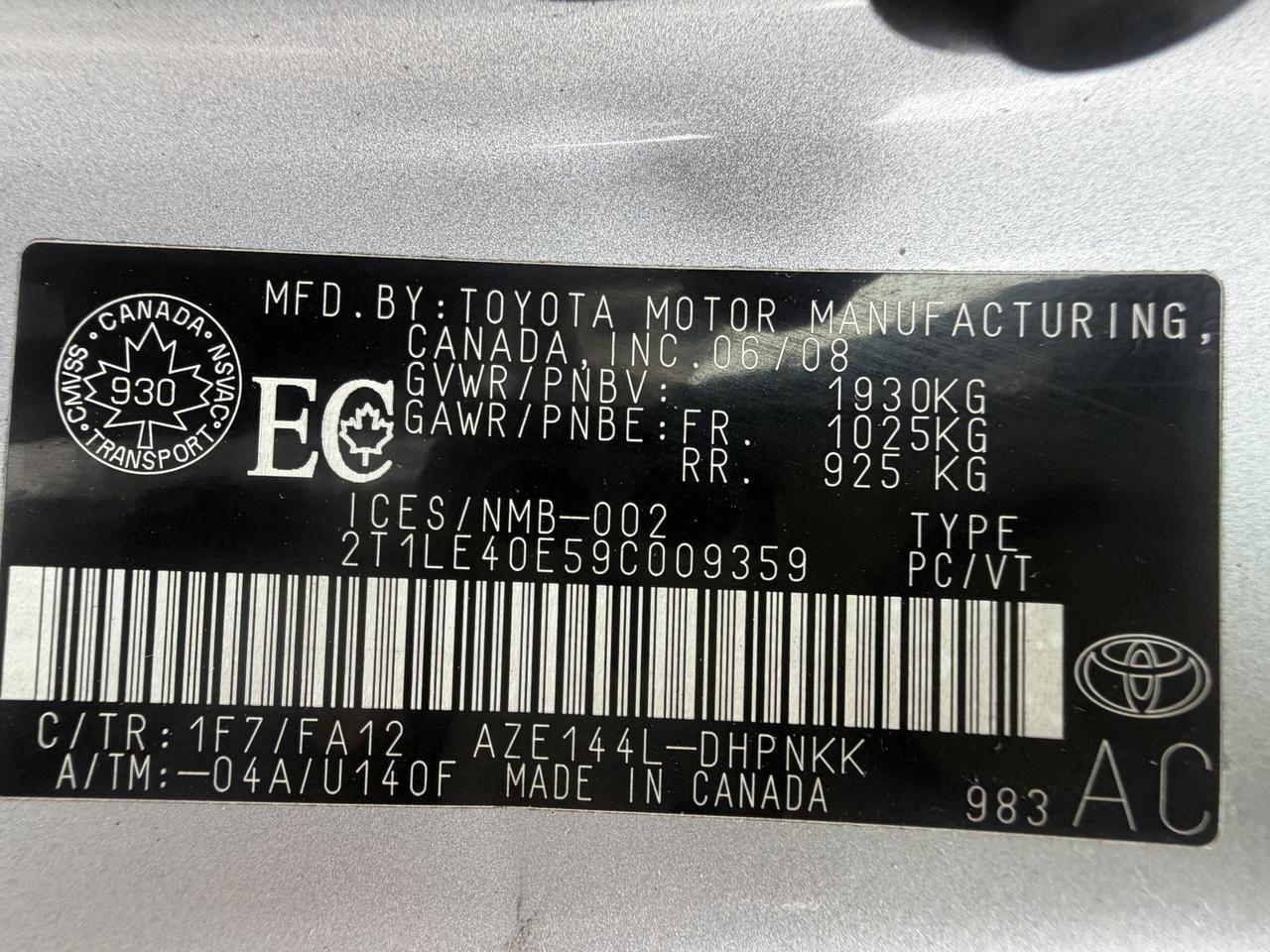 2009 Toyota Matrix 4dr Wgn Auto AWD !!! VERY RARE FIND ! CERTIFIED !! Photo
