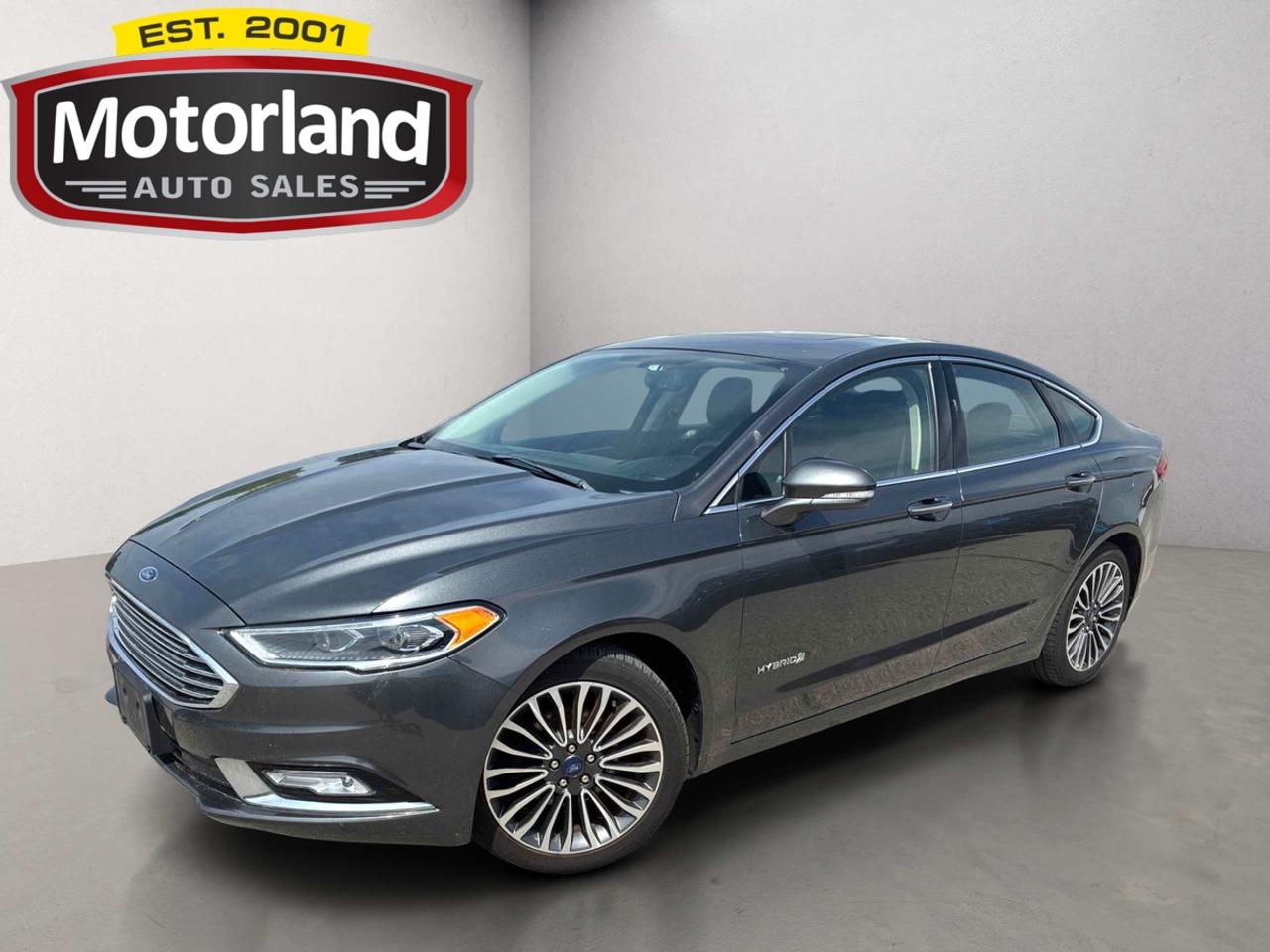 2018 Ford Fusion Hybrid Titanium Leather Sunroof Navi Photo0