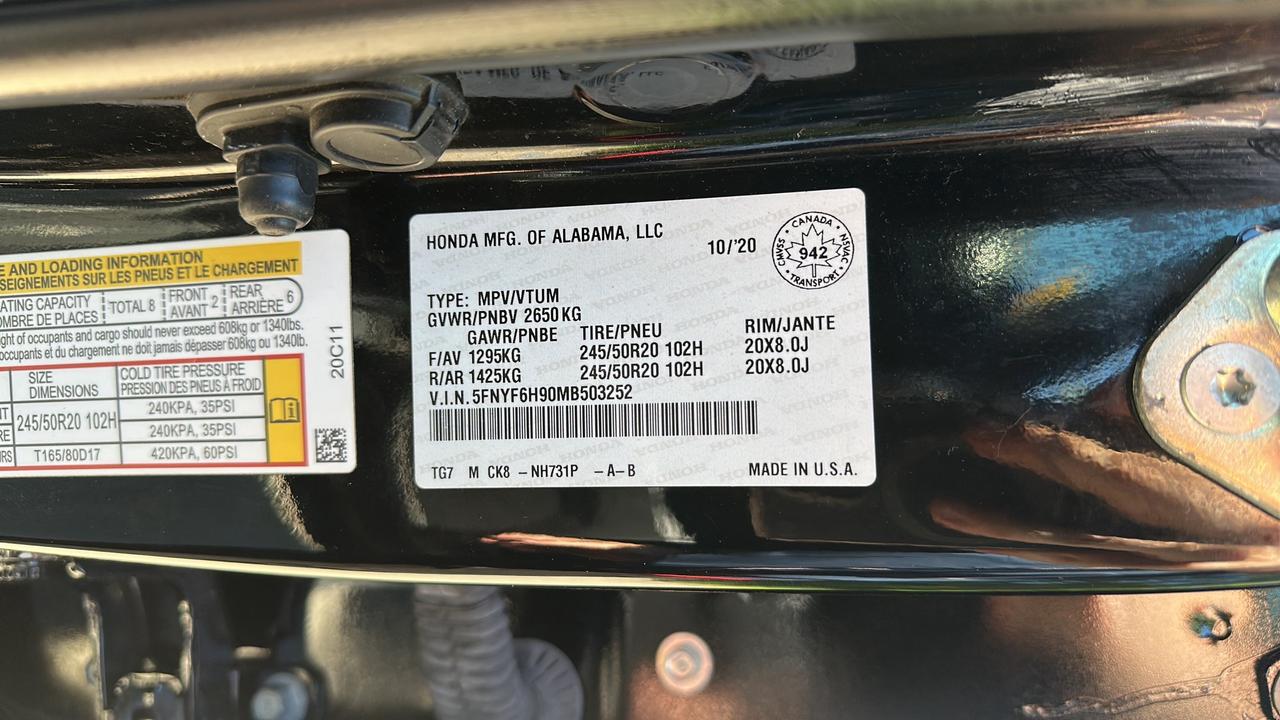 2021 Honda Pilot 8 Passenger Photo