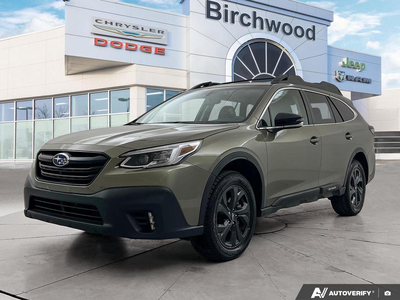 The 2021 Subaru Outback Outdoor XT is built for those who take their weekends seriously. With a turbocharged engine, Subarus legendary Symmetrical All-Wheel Drive, and a rugged Outdoor trim packed with premium tech and safety features, this Outback is ready for wherever the road  or trail  takes you.

Key Features:
- EyeSight Adaptive Cruise Control with Lane Centring Assist and Driver Monitoring for confident long-distance driving
- Blind Spot Detection and Reverse Automatic Braking for added peace of mind in traffic
- 10-way power-adjustable drivers seat with 3-stage heated front seats and heated leather/metal-look steering wheel
- Power panoramic sunroof for an open, airy cabin feel
- 18 Gunmetal painted aluminum alloy wheels  a distinctive look specific to the Outdoor XT trim
- Roof rack and power liftgate making gear loading and off-road prep effortless
- Fully loaded safety suite: 8 airbags, Back-Up Camera with washer, Hill Descent and Hill Hold Control
- Voice-activated dual-zone automatic climate control for year-round comfort

With 77,000 km on the clock, this Outback has plenty of life left and is priced to reflect real value. Visit us at Birchwood Chrysler Dodge Jeep Ram, explore your options at birchwoodchrysler.ca, or contact our team to book a test drive. Were here to make the process straightforward and enjoyable  on your terms.
With us, Experience is Everything. Complete as much or as little of your purchase online as you like. All pricing is what you see is what you pay. No hidden fees. On our website you can choose payment options and terms knowing these are transparent and accurate.

Start your purchase online to build your exact pricing to your specifics like how much money down, vehicle trade and any accessories or added optional protection that suits your needs.

Any questions let us know by calling (204) 774-4444, wed love to send you a video to clarify any questions about a vehicle!

Visit us in store at 90-3965 Portage Ave in the Birchwood Autopark.

Dealer permit #5686
Dealer permit #5686