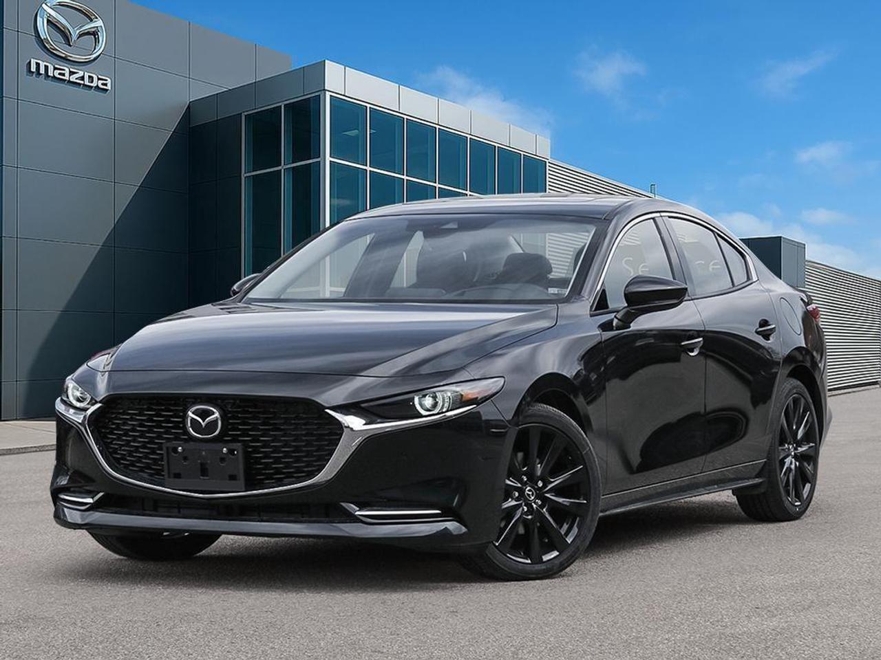 <p>The 2026 Mazda Mazda3 GT w/Turbo i-ACTIV AWD, available in a striking black finish, is designed to offer an exhilarating driving experience with its all-wheel-drive system and automatic transmission. This sedan effortlessly combines performance with style, promising a dynamic ride every time.</p><p>The bold black exterior perfectly complements the luxurious red leather interior, creating an appealing contrast thats sure to turn heads. Sit back and enjoy the ride with features like the sunroof/moonroof and sleek alloy wheels. Inside, immerse yourself in a cabin where comfort meets sophistication, complete with leather seating that enhances every journey.</p><p>Advanced technology is at your fingertips with this Mazda3, featuring a state-of-the-art navigation system, heads-up display, and smart device integration. For your peace of mind, safety features such as a backup camera, lane assist, brake assist, and adaptive cruise control are thoughtfully included to ensure a secure and confident drive.</p><p>Perfect for families and driving enthusiasts alike, this vehicle offers a blend of practicality and luxury. Enrich your driving experience with modern conveniences like heated seats, keyless entry, and parking sensors. Dont miss the opportunity to own this impressive car; contact Cobourg Mazda for more details and to arrange your test drive today!</p>